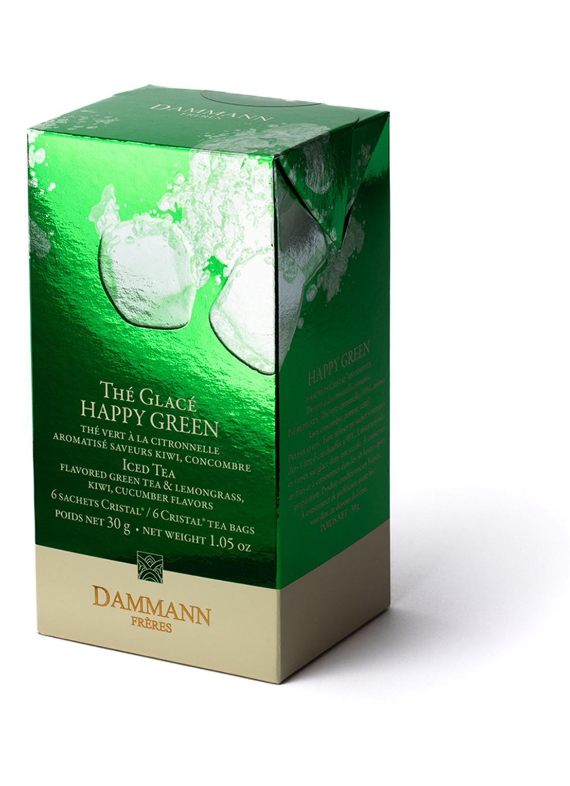 DAMMANN Frères Ice Tea Happy Green theezakjes 6 x 30 gram - voorkant undefined