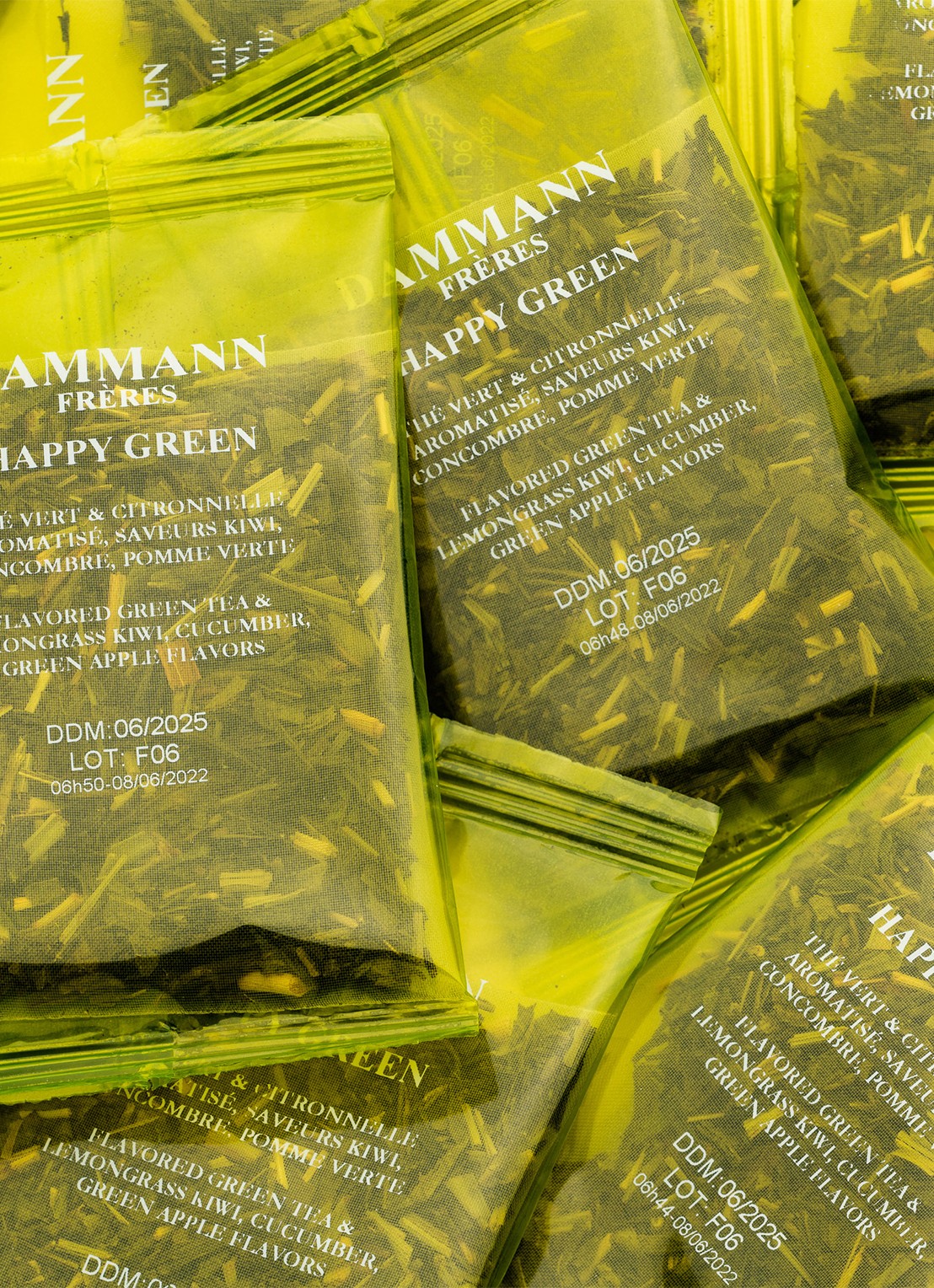 DAMMANN Frères Ice Tea Happy Green theezakjes 6 x 30 gram - voorkant 2 undefined