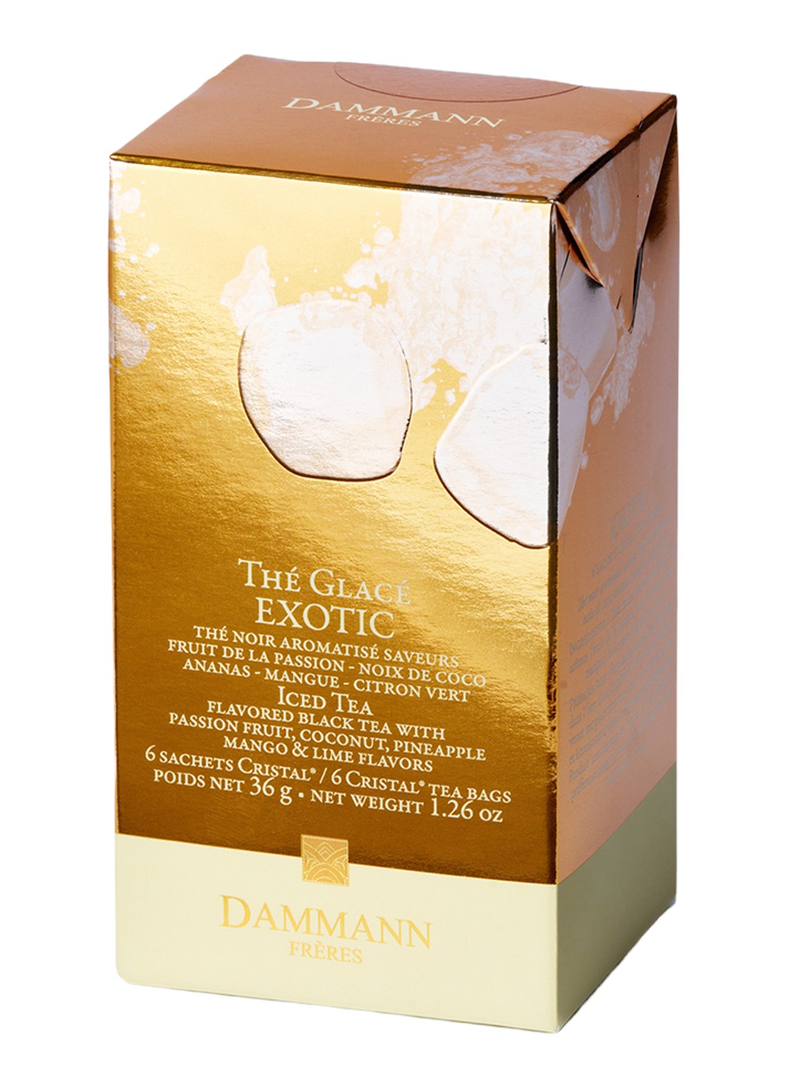 DAMMANN Frères Ice Tea Noir Exotic theezakjes 6 x 30 gram - voorkant 4 undefined