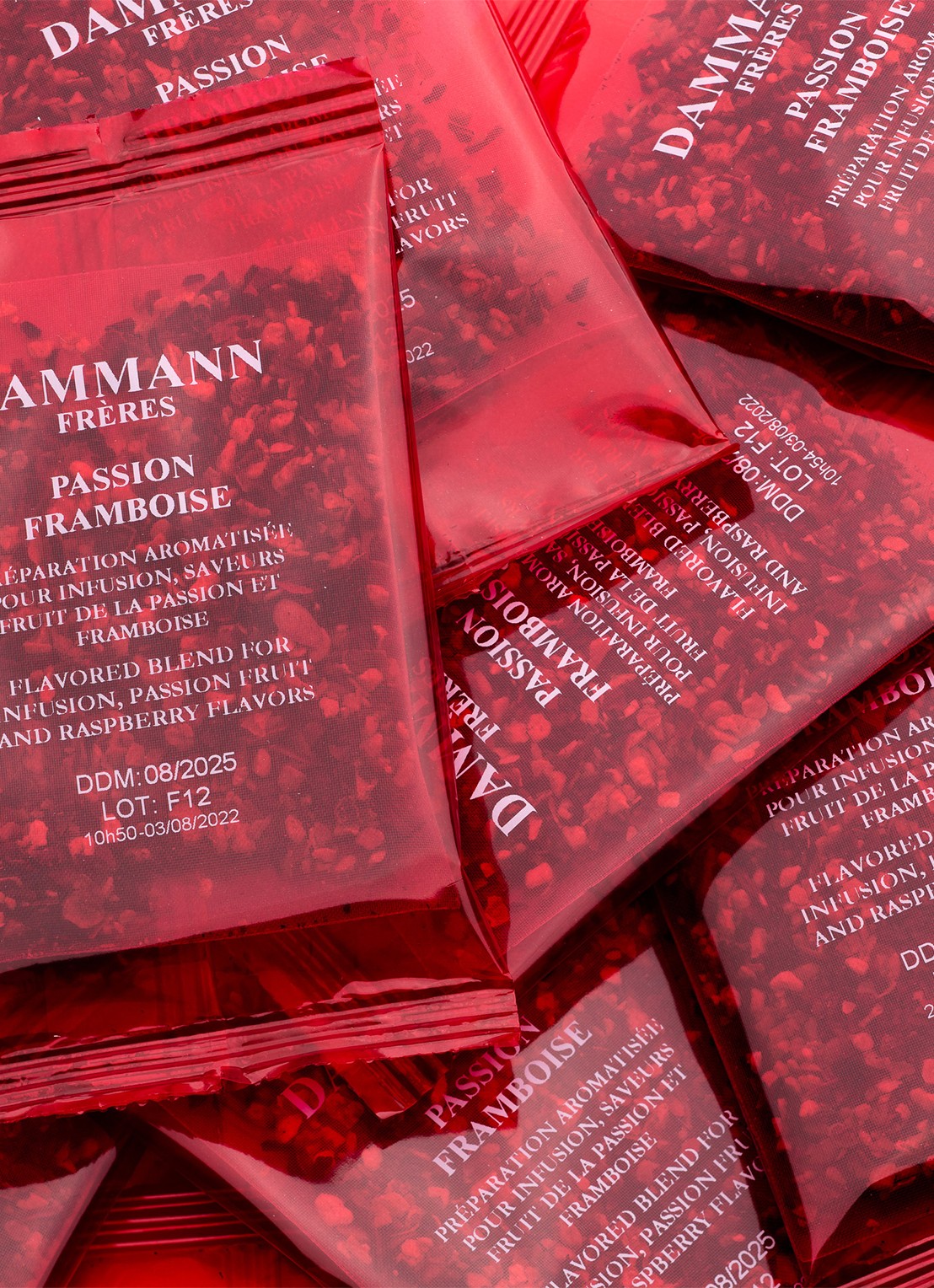 DAMMANN Frères Ice Tea Passievrucht Framboos theezakjes 6 x 30 gram - voorkant 3 undefined