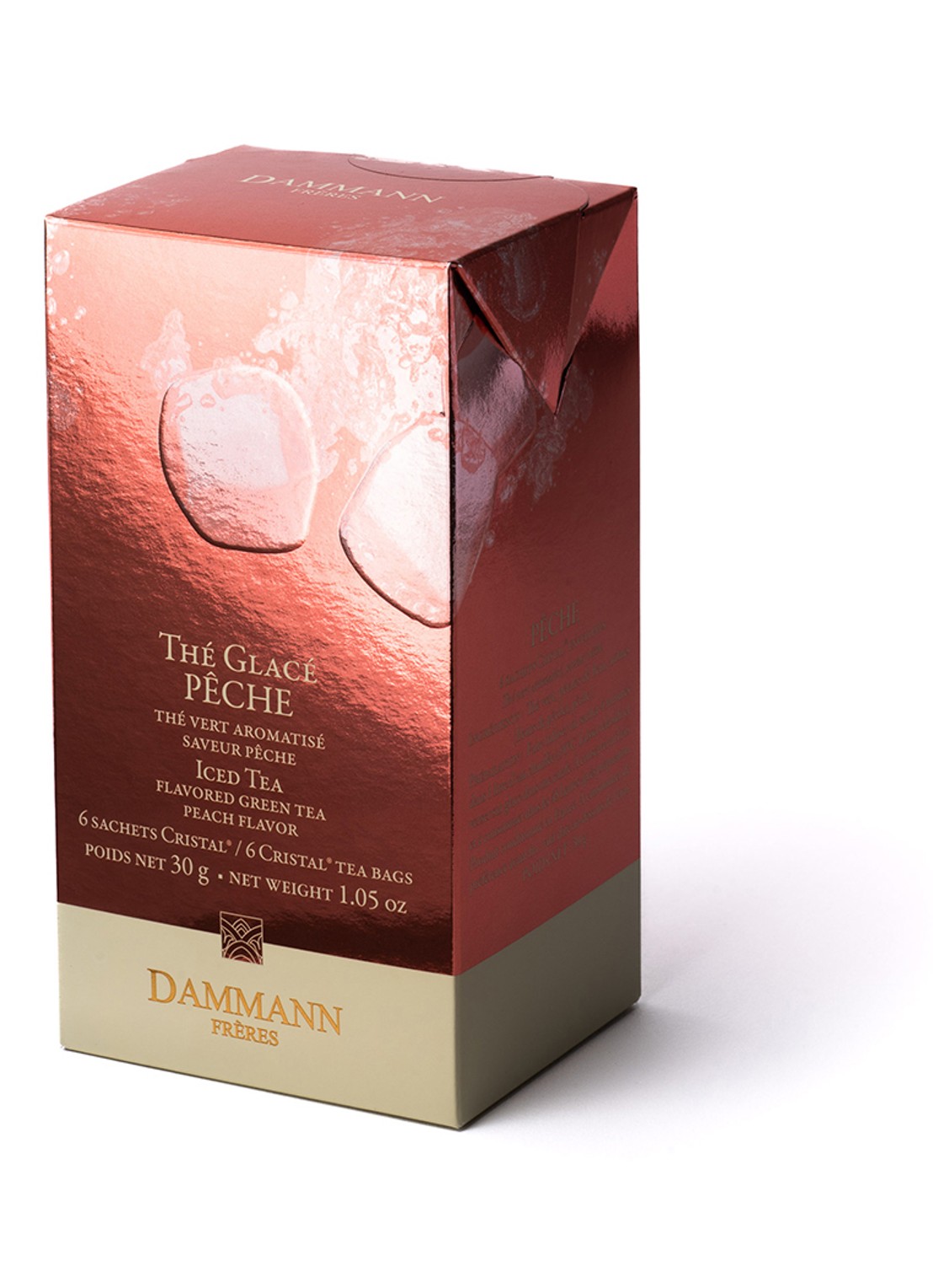 DAMMANN Frères Ice Tea Peche theezakjes 6 x 30 gram - voorkant 3 undefined