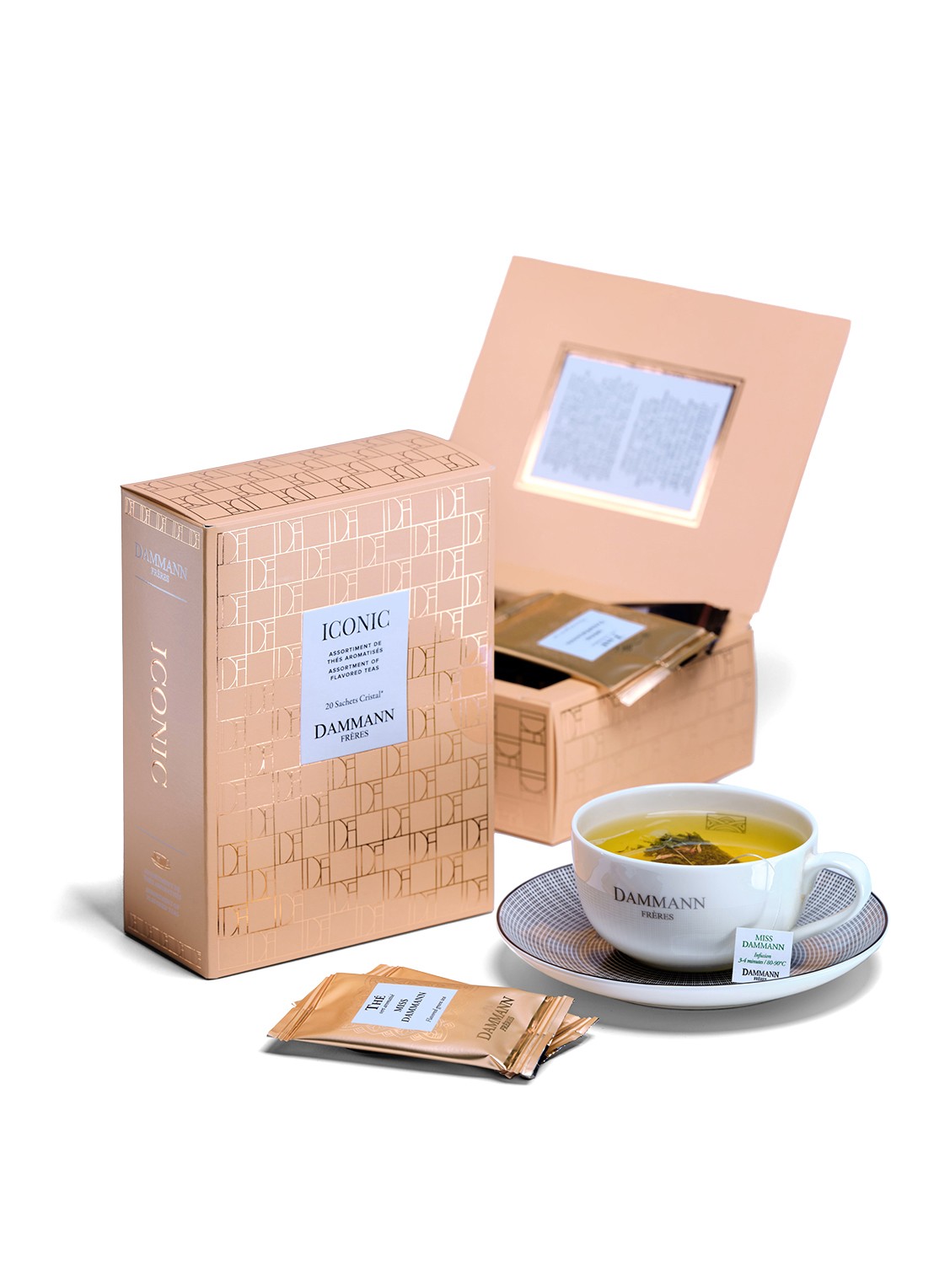 DAMMANN Frères Iconic theezakjes in geschenkdoos 20 stuks - voorkant 3 undefined
