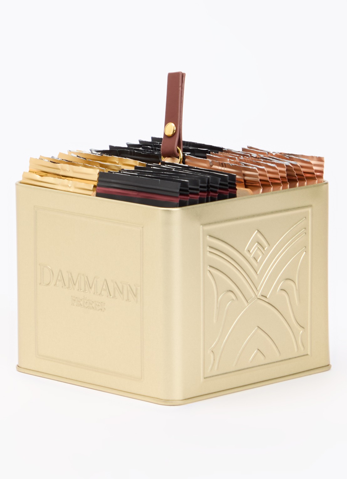 DAMMANN Frères Infiniment theezakjes in geschenkblik 32 stuks - voorkant 2 undefined