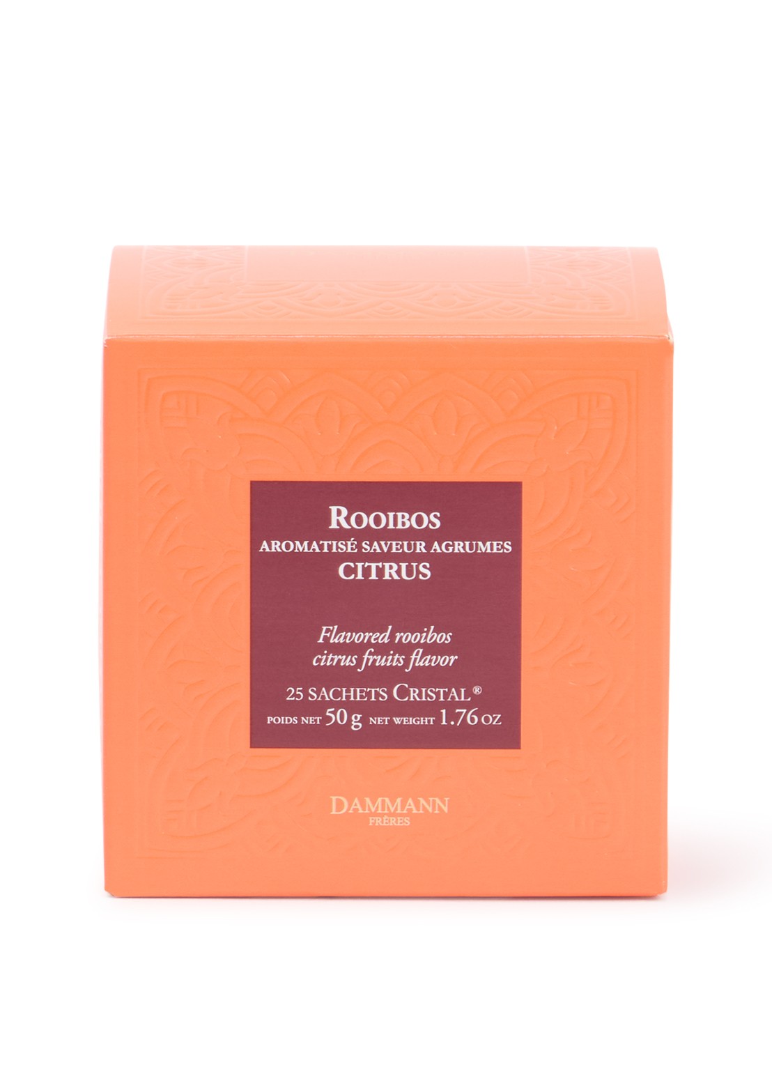 DAMMANN Frères Rooibos Citrus theezakjes 25 stuks - voorkant undefined
