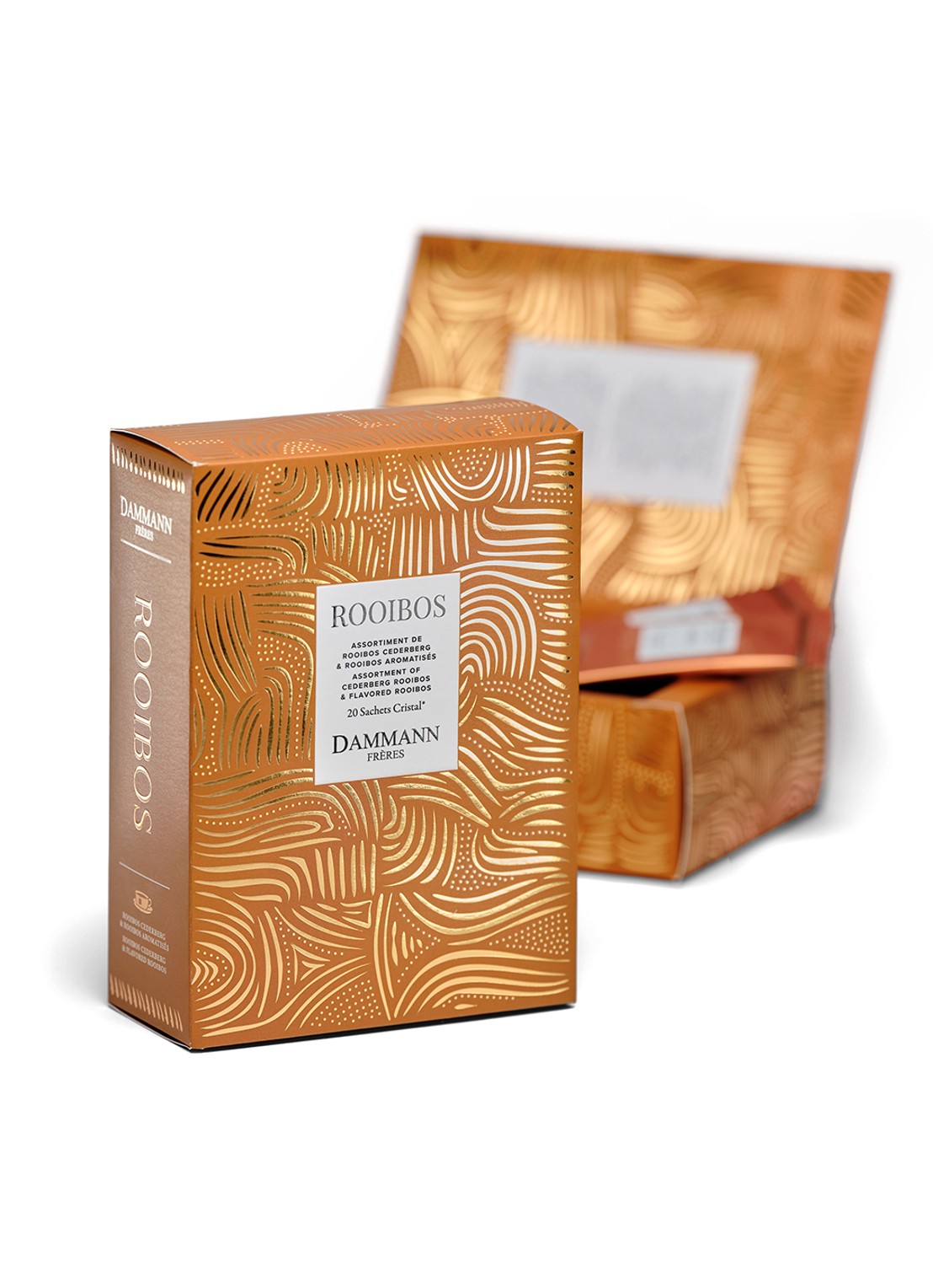 DAMMANN Frères Rooibos theezakjes in geschenkdoos 20 stuks - voorkant undefined
