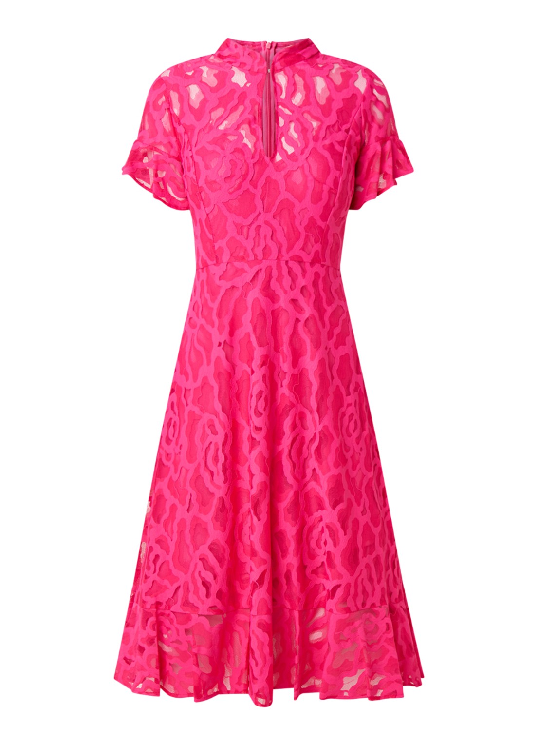 Damsel in a Dress Lulu Lace Dress Pink 08 - voorkant 3 roze