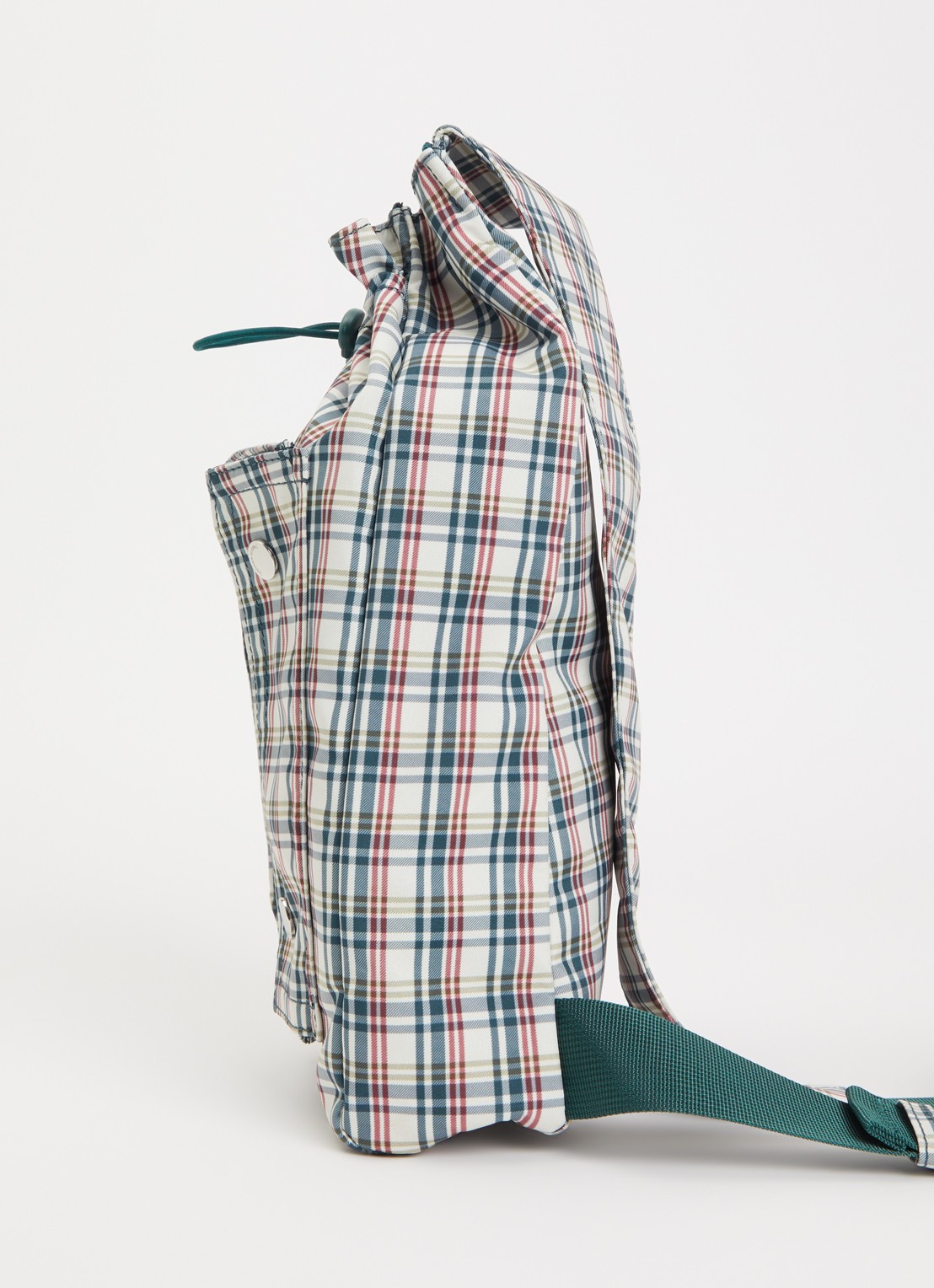 Damson Madder Matilda crossbodytas met ruitdessin  - detail 3 groen