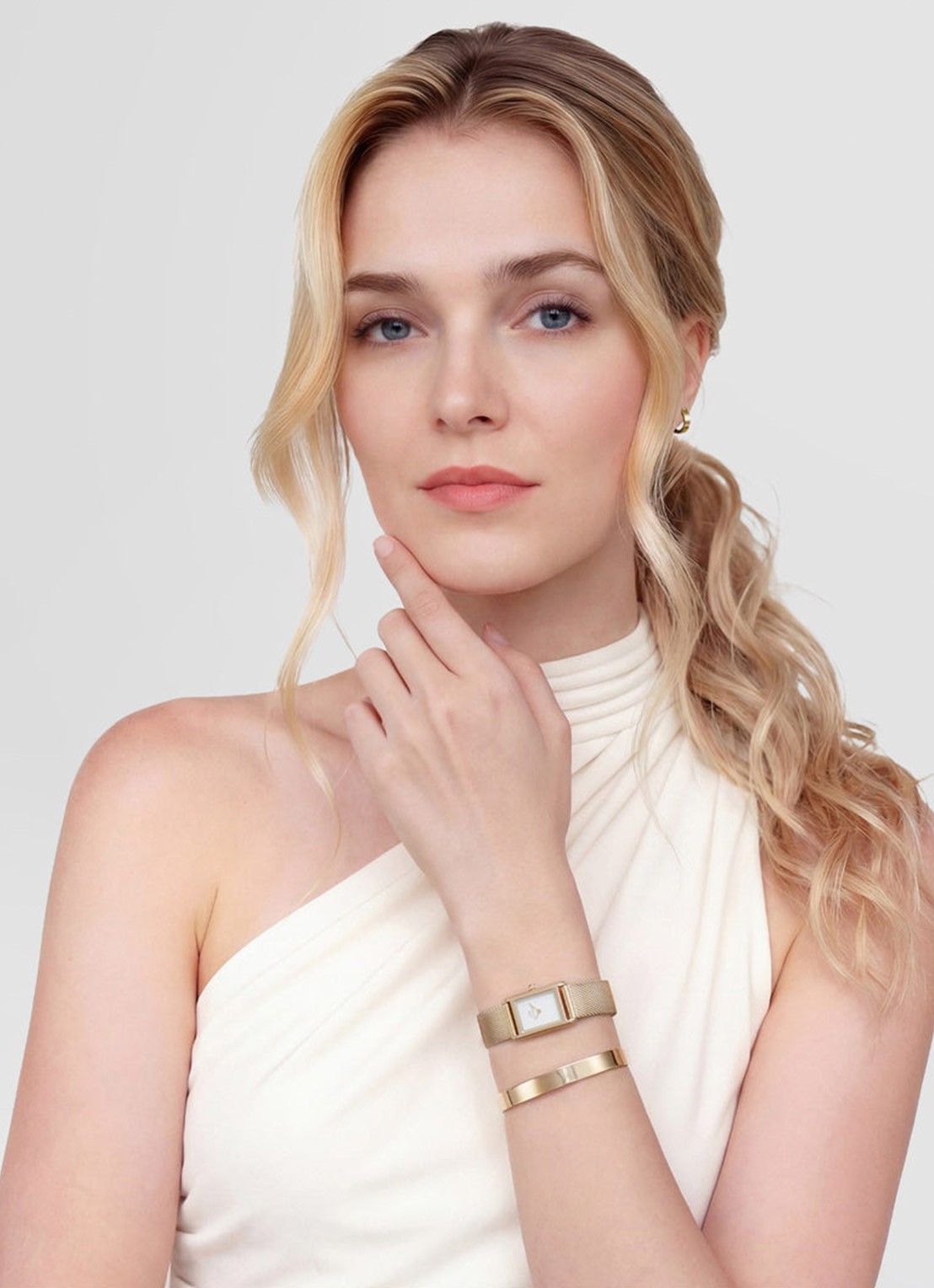 Daniel Wellington Bound mini horloge DW00100928 - voorkant 2 goud