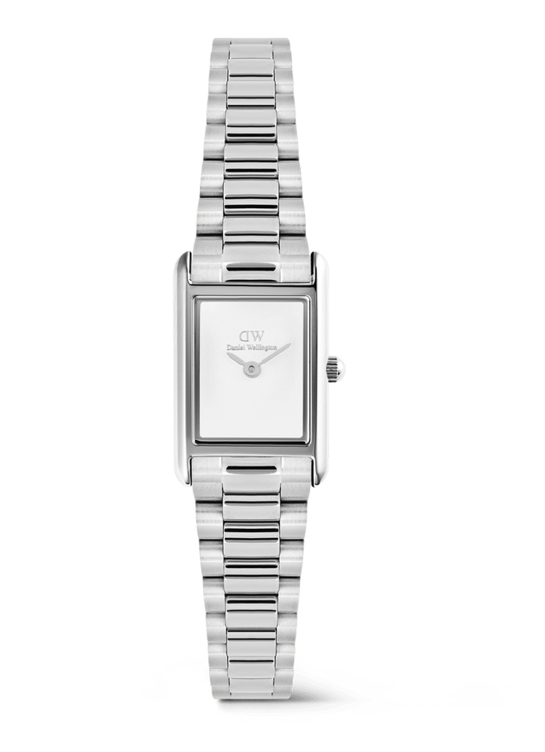 Daniel Wellington Bound mini horloge DW00100930 - voorkant zilver