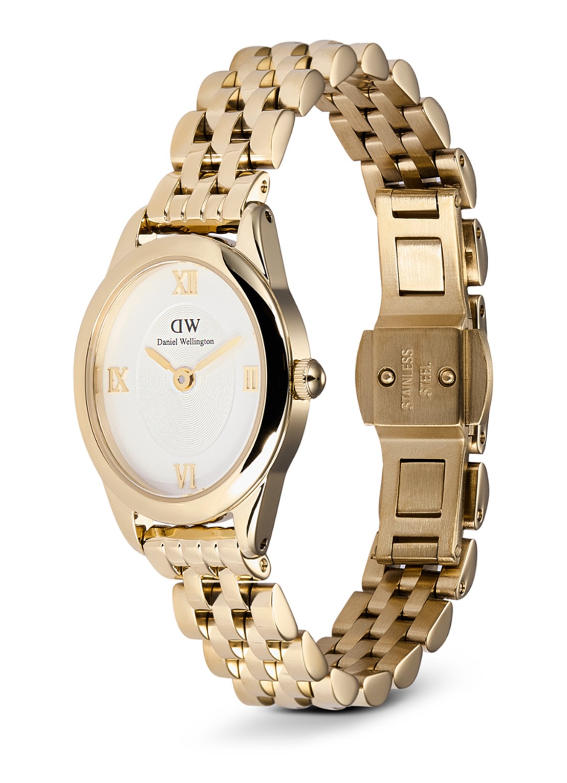 Daniel Wellington Ophelia Mini horloge DW00100803 - detail goud