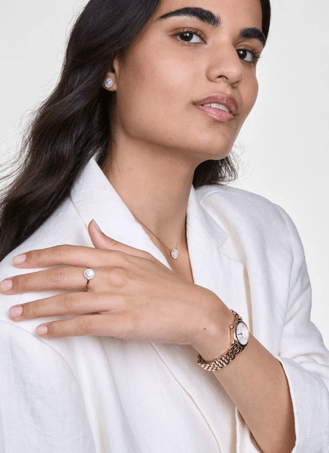 Daniel Wellington Ophelia Mini horloge DW00100803 - voorkant 6 goud