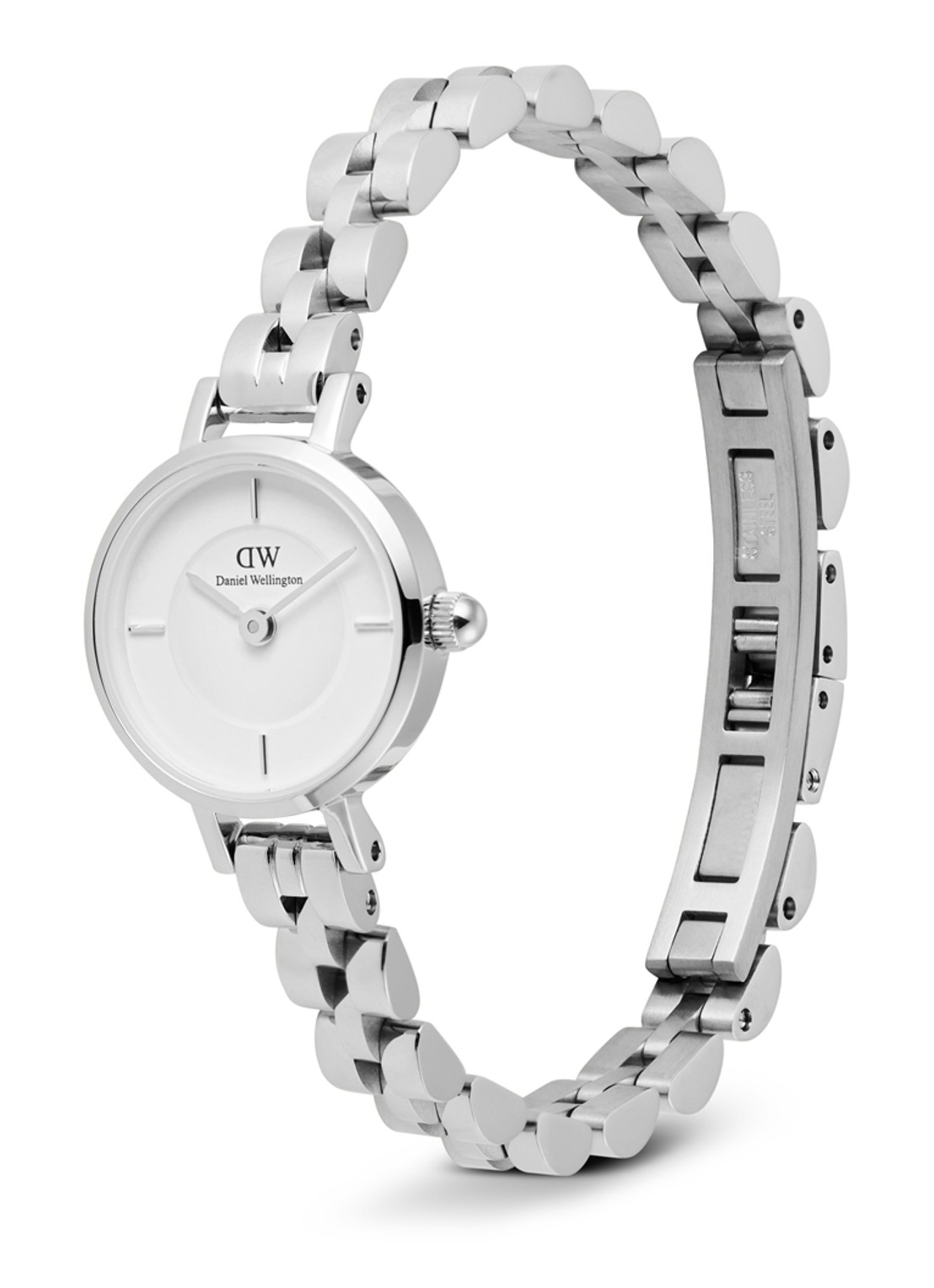 Daniel Wellington Petite Mini Arch-3 Link horloge DW00100853 - detail 2 zilver