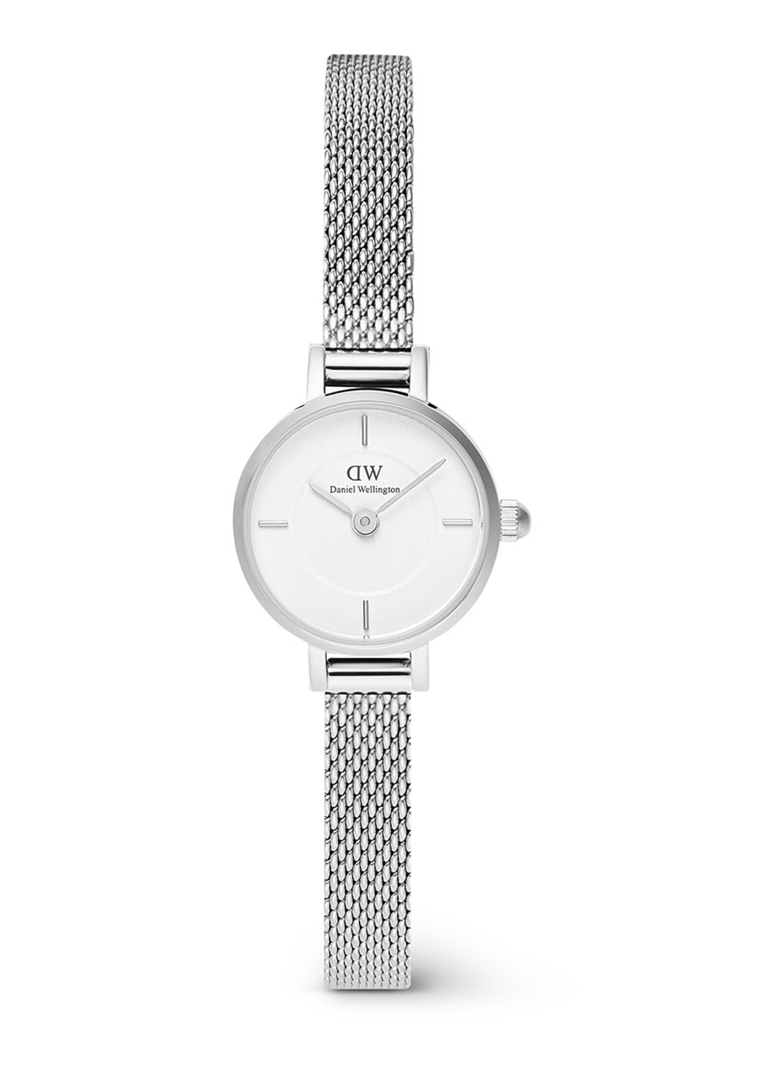 Daniel Wellington Petite Mini horloge DW00100746 - voorkant zilver