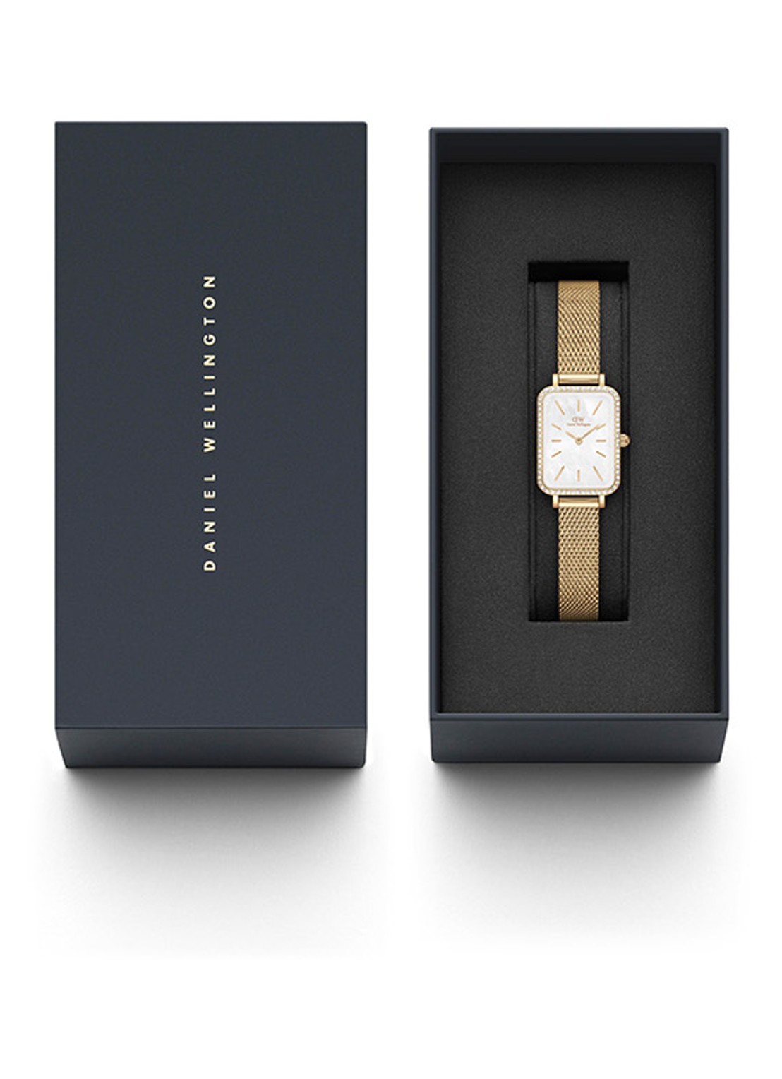 Daniel Wellington Quadro Bezel horloge DW00100668 - detail 2 goud