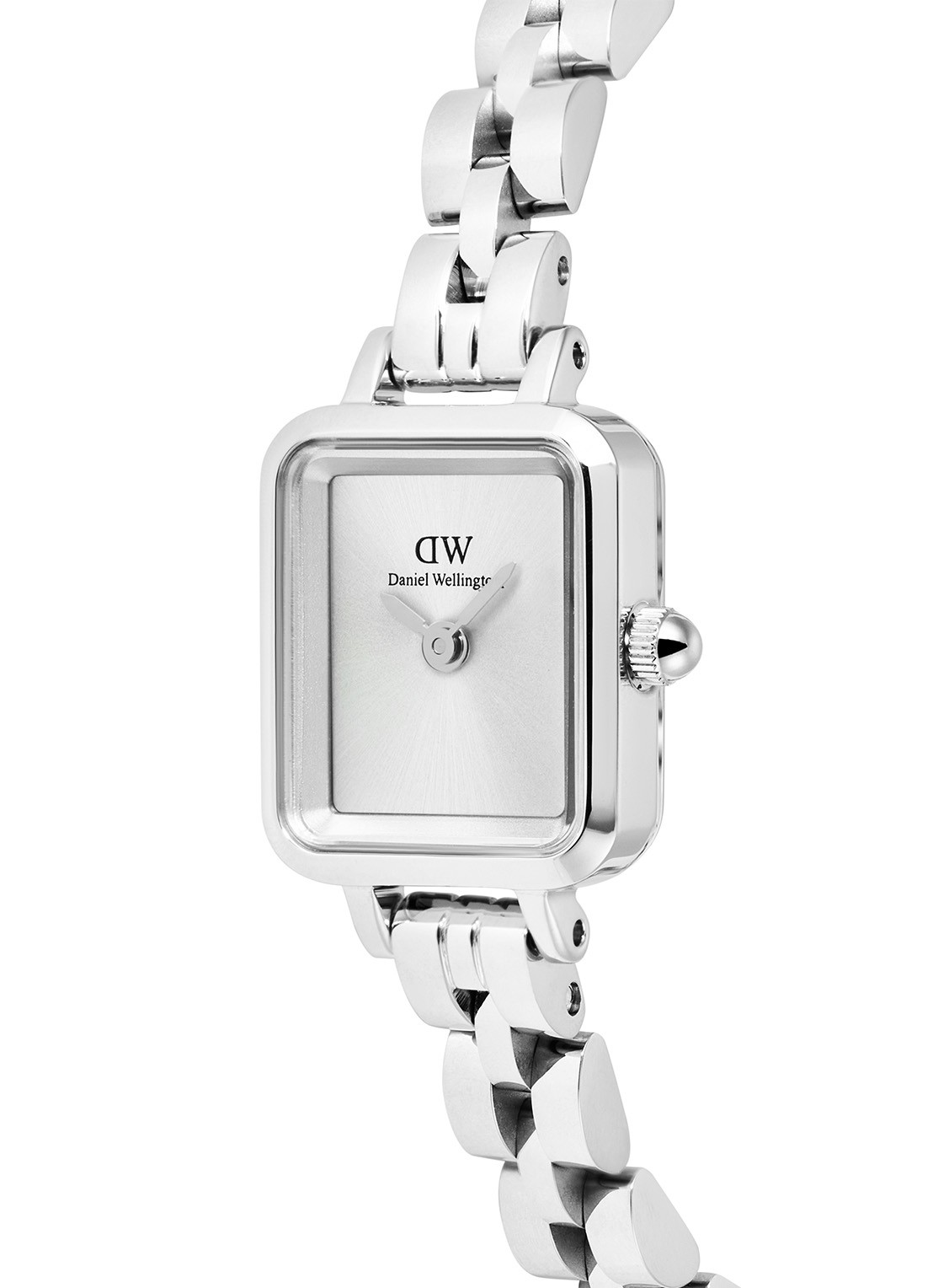 Daniel Wellington Quadro Mini Arch 3-Link horloge DW00100844 - detail 2 zilver