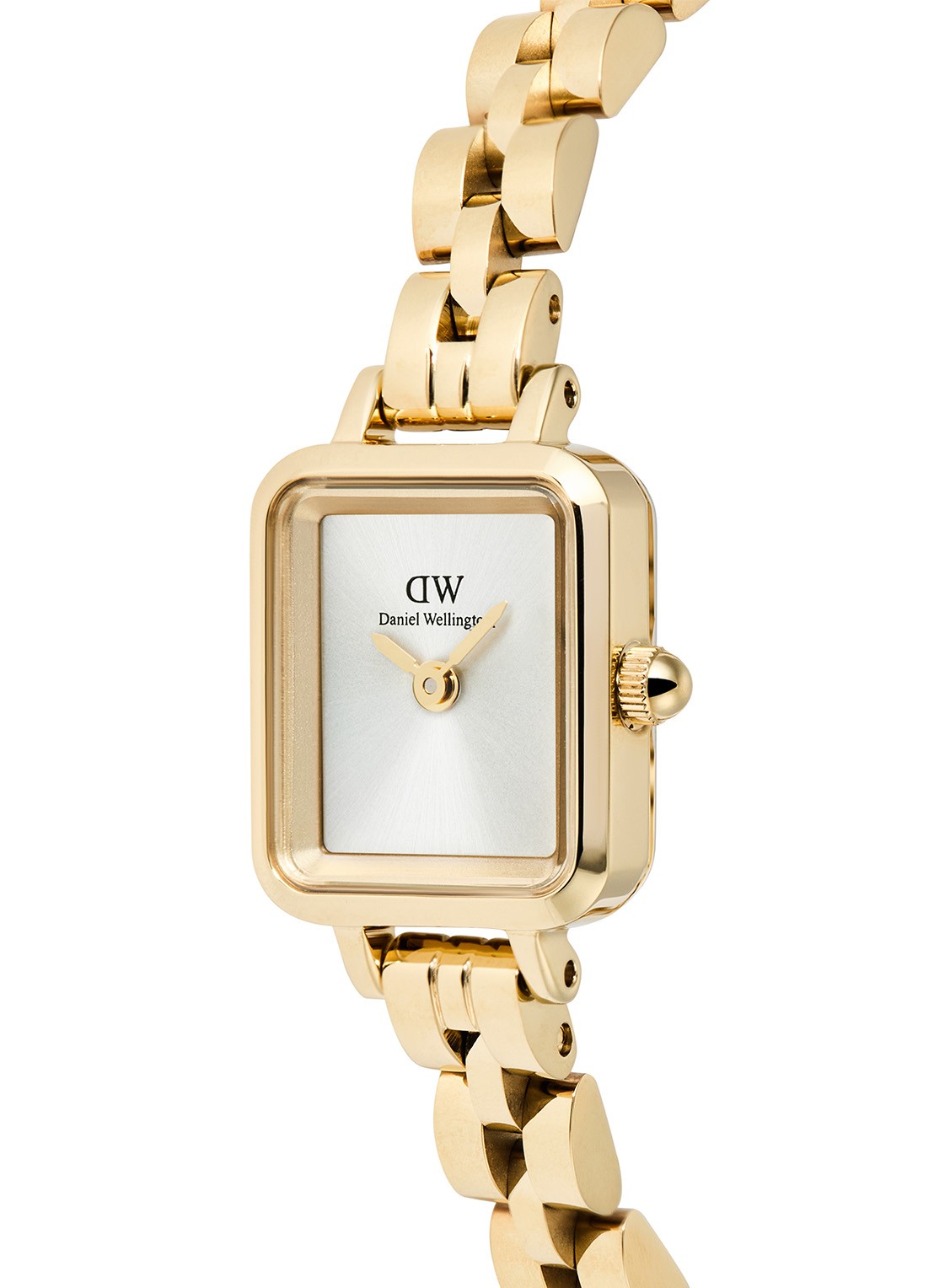Daniel Wellington Quadro Mini Arch 3-Link horloge DW00100850 - detail 2 goud