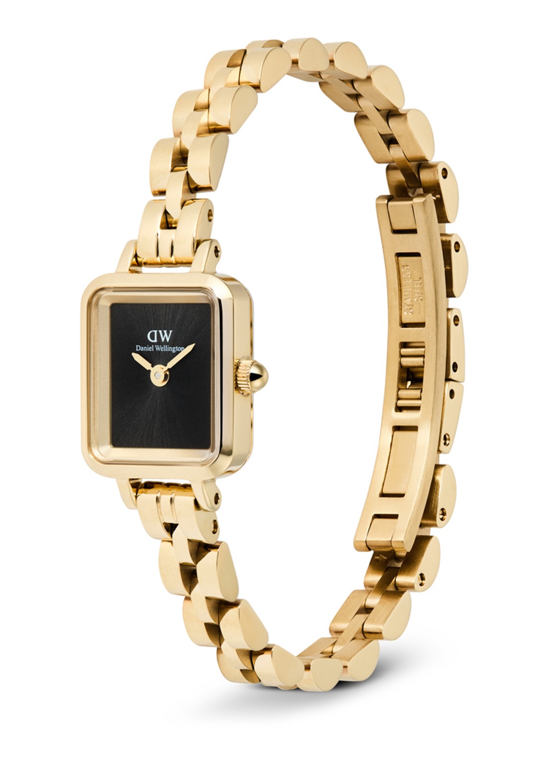 Daniel Wellington Quadro Mini Arch 3-Link horloge DW00100851 - detail 2 goud