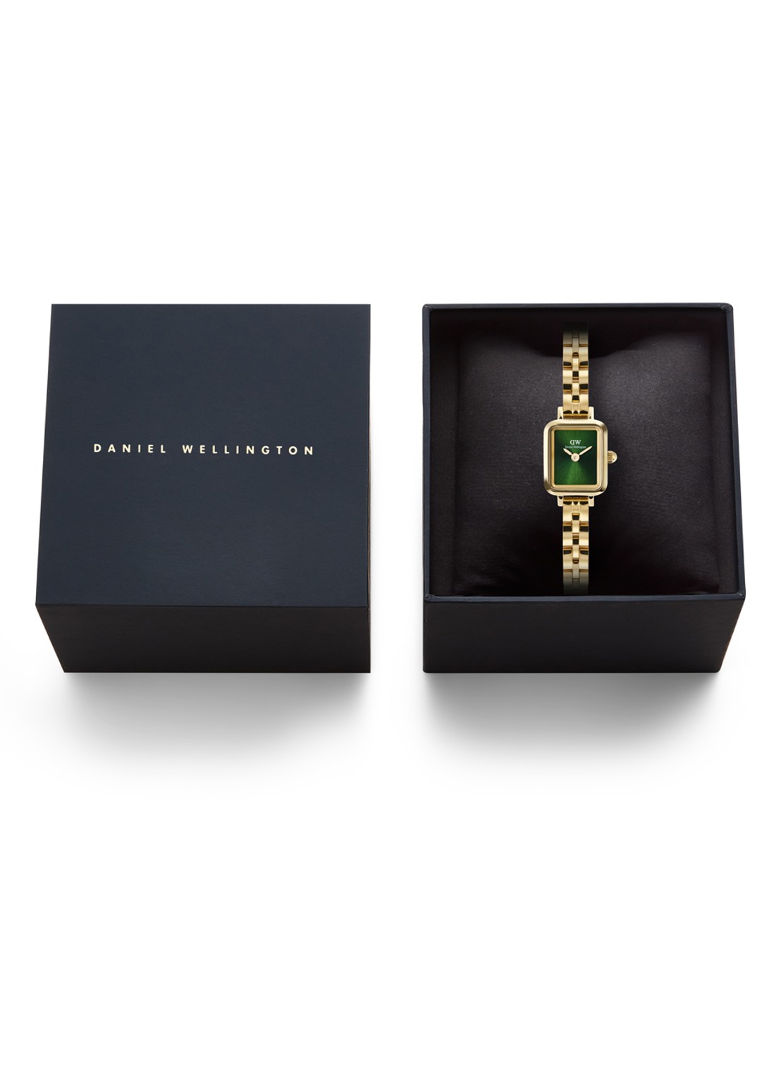Daniel Wellington Quadro Mini Arch 3-Link horloge DW00100852 - detail 5 goud