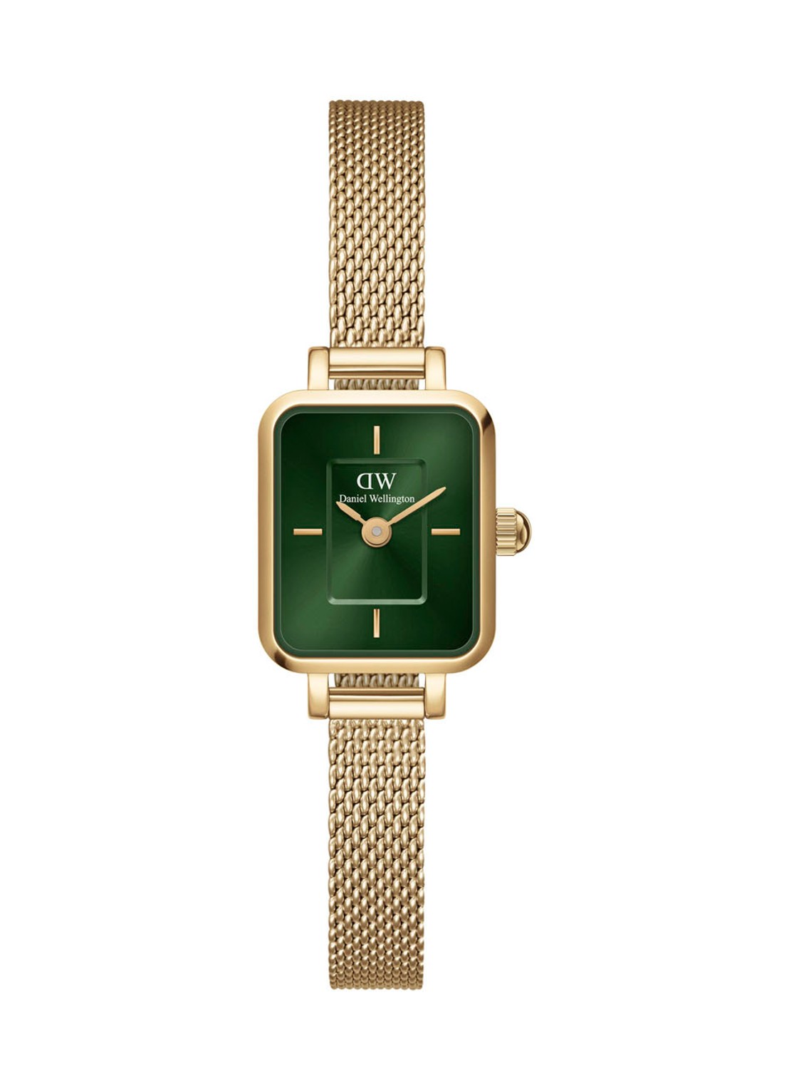 Daniel Wellington Quadro Mini Evergold horloge DW00100653 - voorkant goud