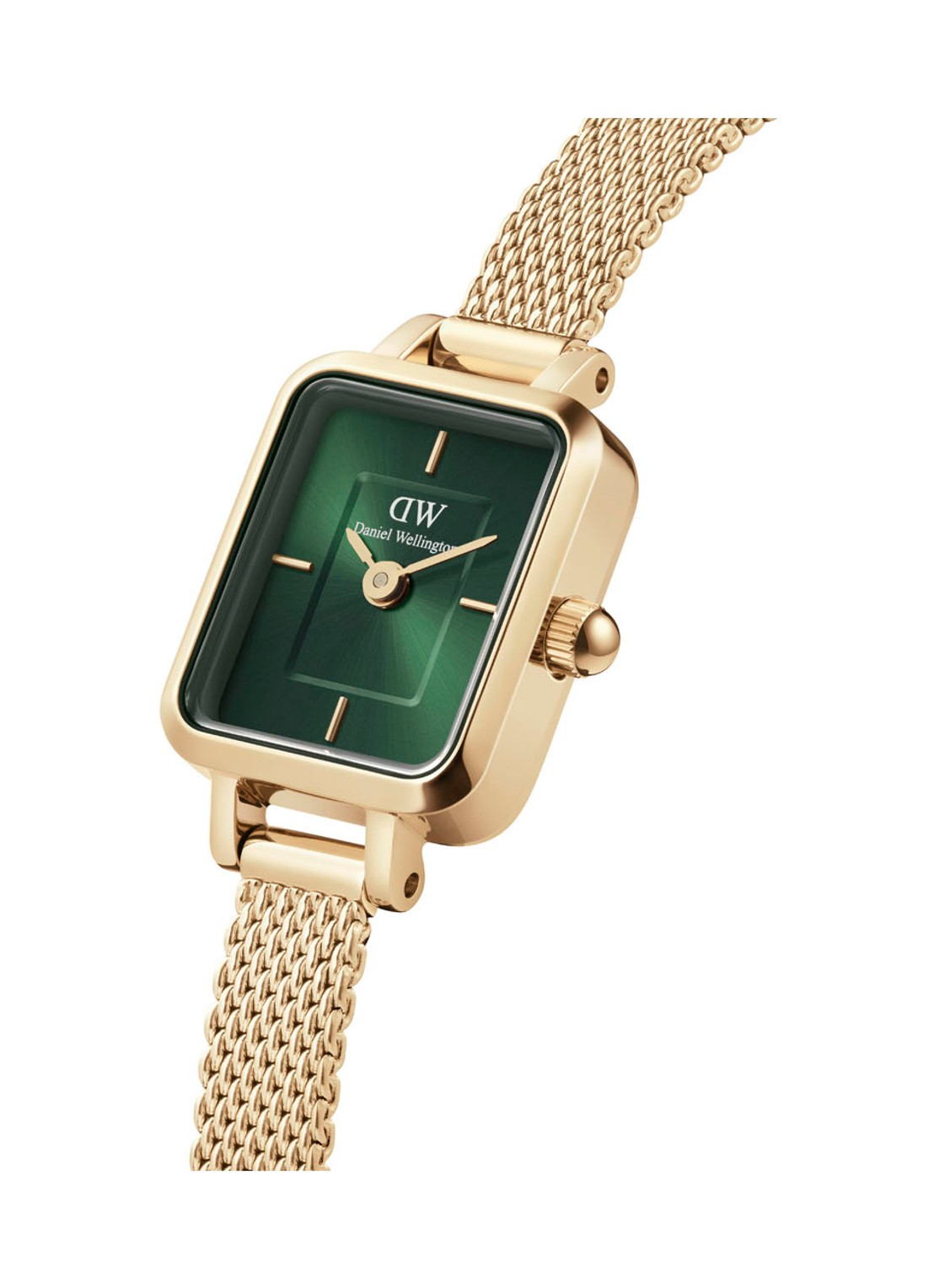Daniel Wellington Quadro Mini Evergold horloge DW00100653 - voorkant 2 goud