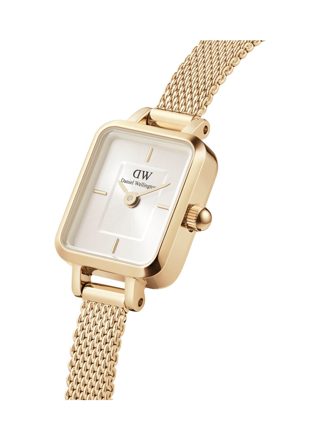 Daniel Wellington Quadro Mini Evergold horloge DW00100656 - voorkant 2 goud