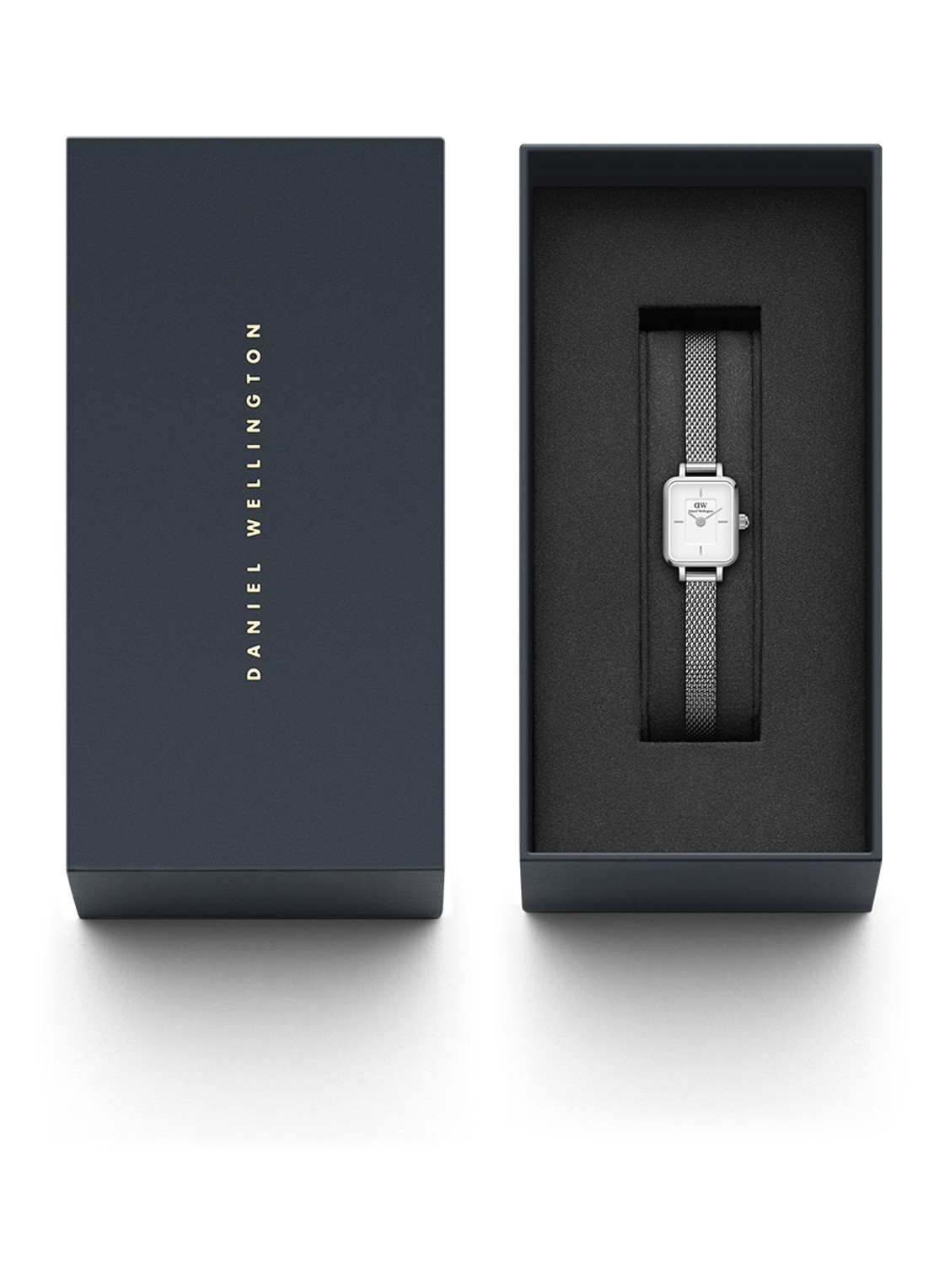 Daniel Wellington Quadro Mini horloge DW00100726 - detail 4 zilver