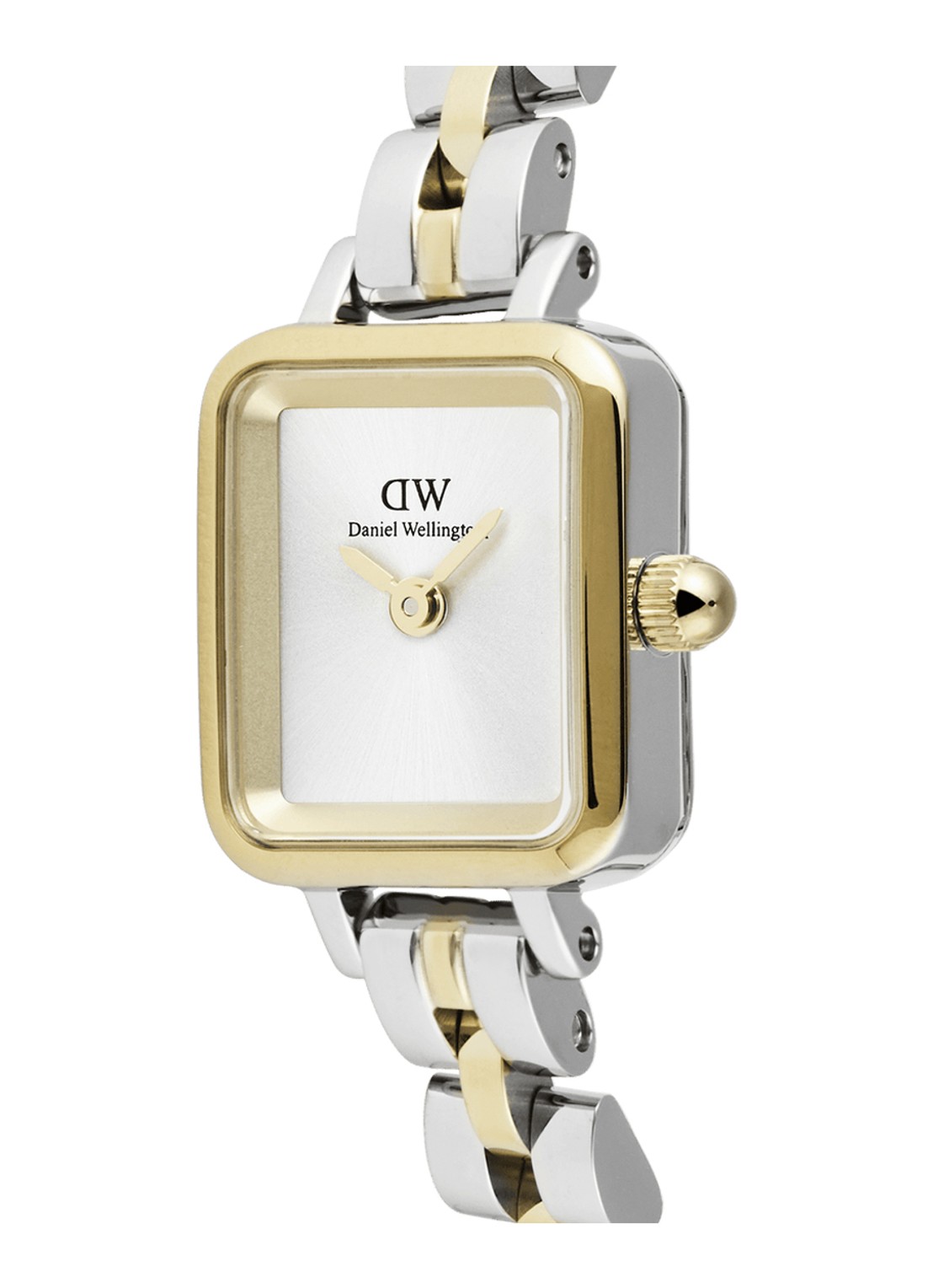 Daniel Wellington Quadro mini horloge DW00100925 - detail zilver