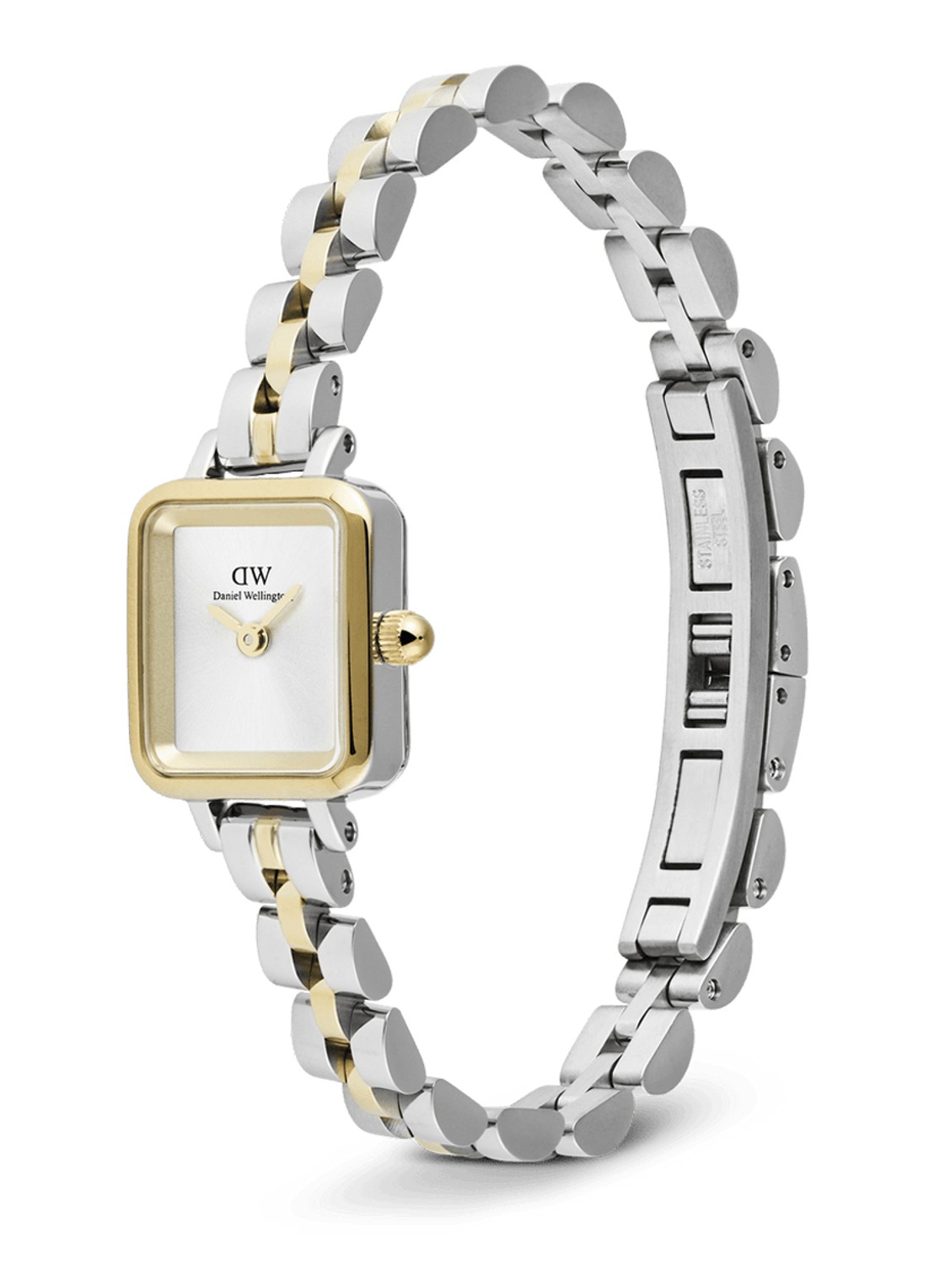 Daniel Wellington Quadro mini horloge DW00100925 - detail 2 zilver