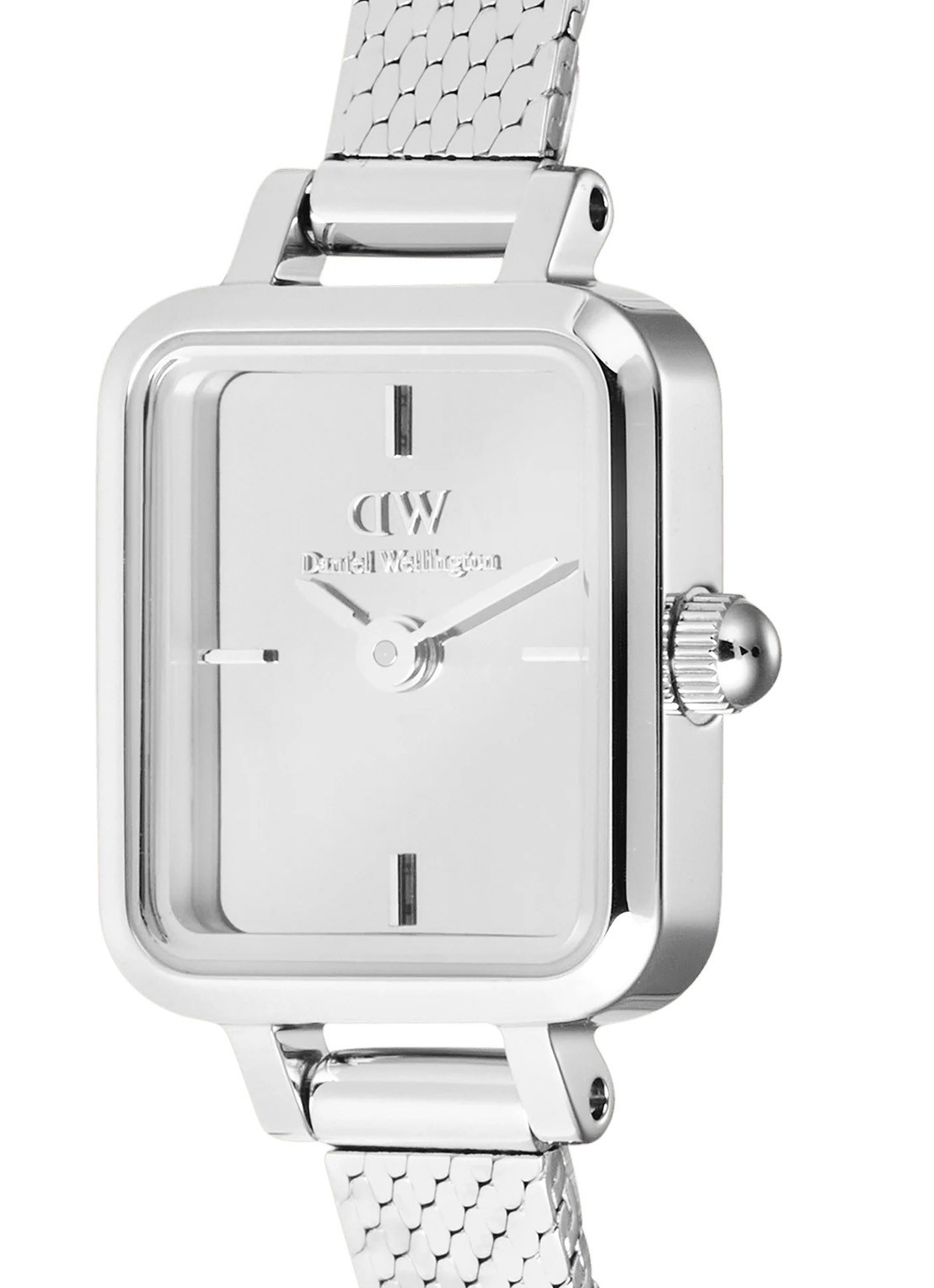 Daniel Wellington Quadro Mini Reflection horloge DW00100800 - detail 2 zilver