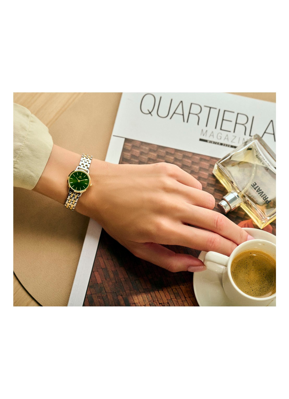 Danish Design Akilia Mini horloge IV90Q1268 - detail 2 goud