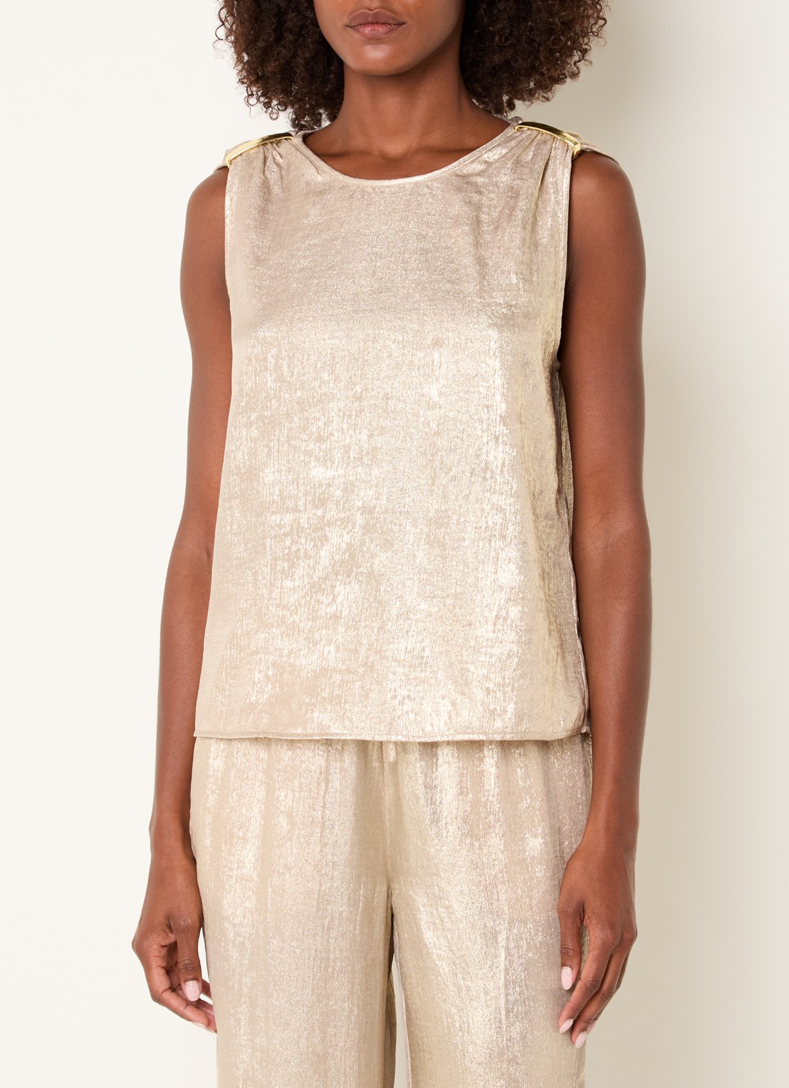Dante 6 Aurora top met metallic finish - detail 4 goud