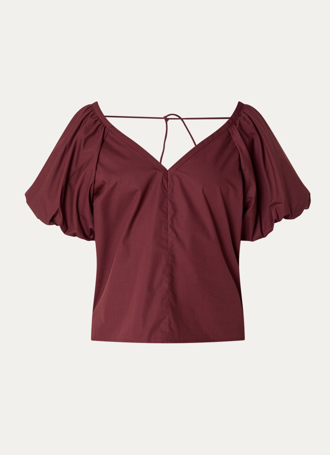 Dante 6 Rosalie tuniek met pofmouw - voorkant 3 bordeauxrood