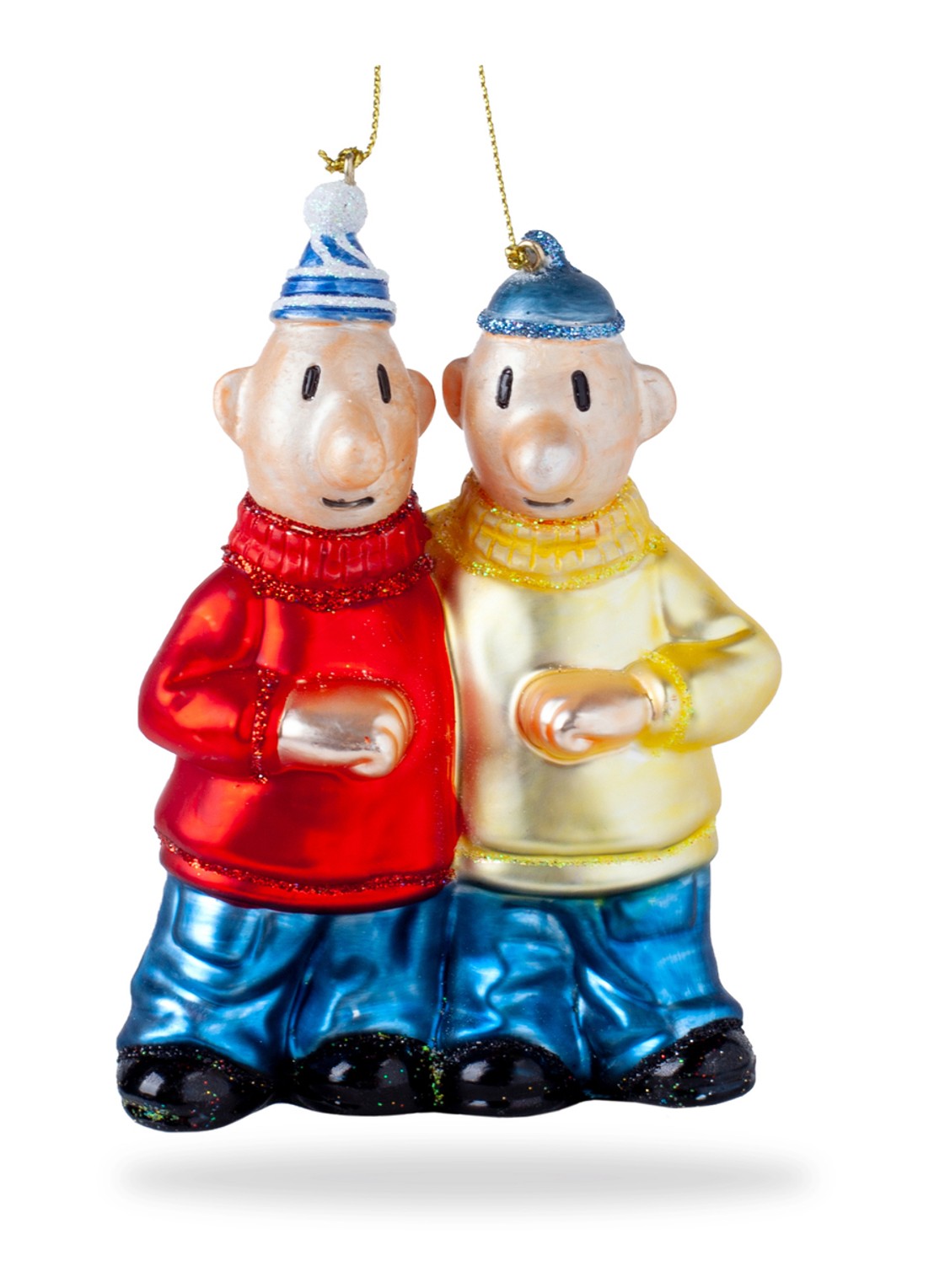 De Ballen Uit Buurman & Buurman kersthanger 12 cm - voorkant rood