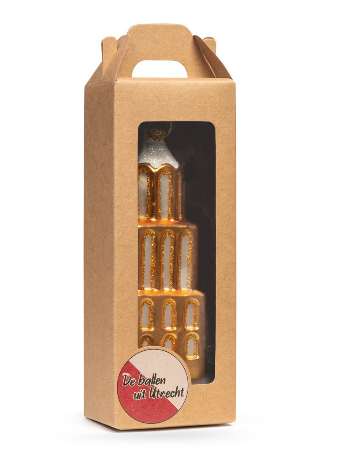 De Ballen Uit Domtoren kersthanger 13,6 cm - achterkant 3 goud