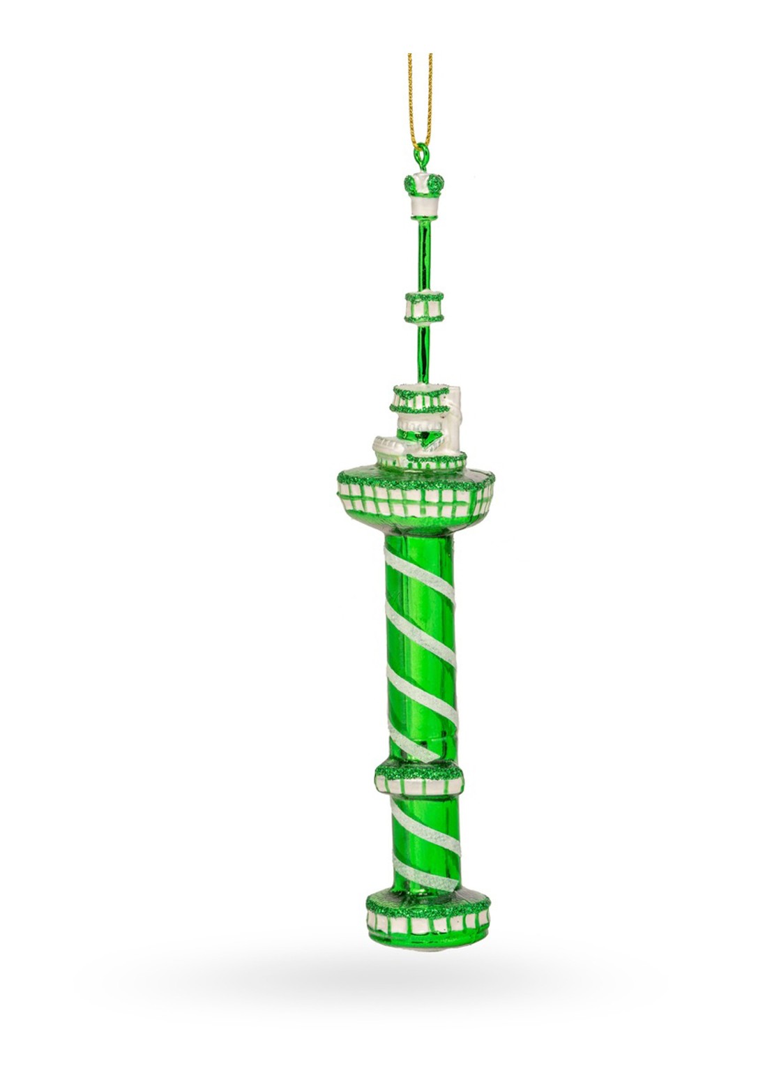 De Ballen Uit Euromast kersthanger 17 cm - voorkant groen