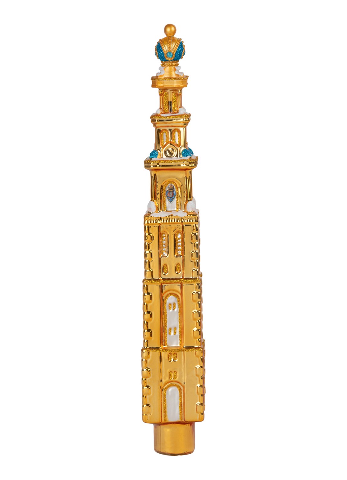 De Ballen Uit Westertoren piek 25 cm - voorkant goud