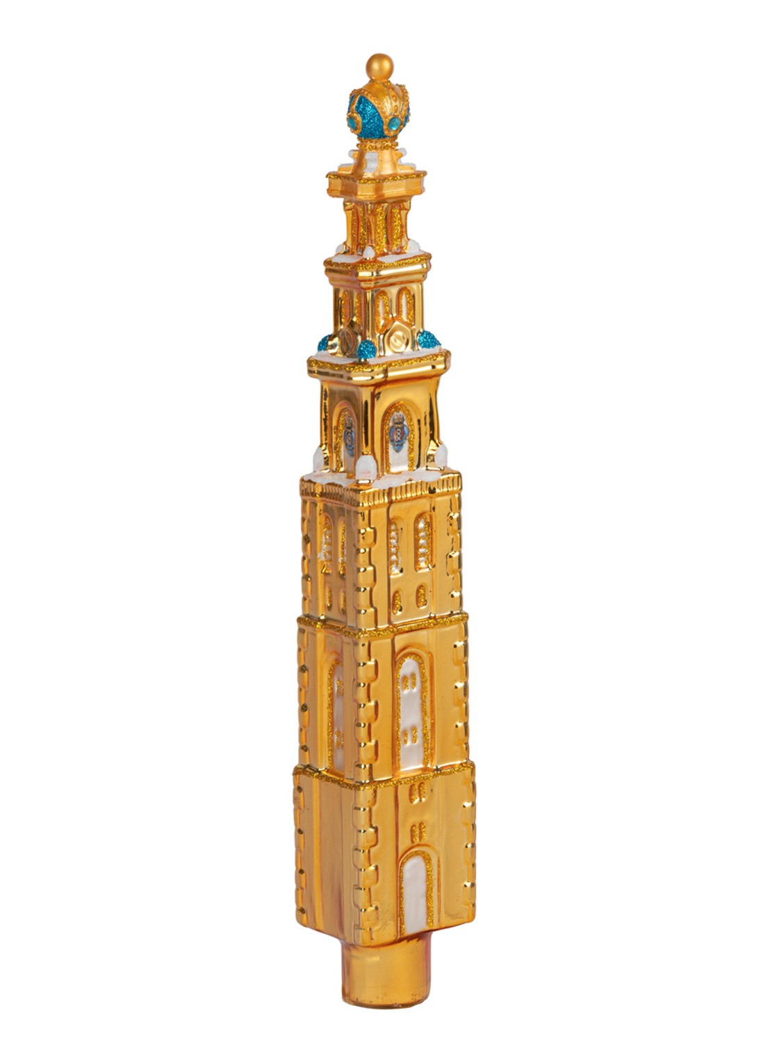 De Ballen Uit Westertoren piek 25 cm - voorkant 2 goud