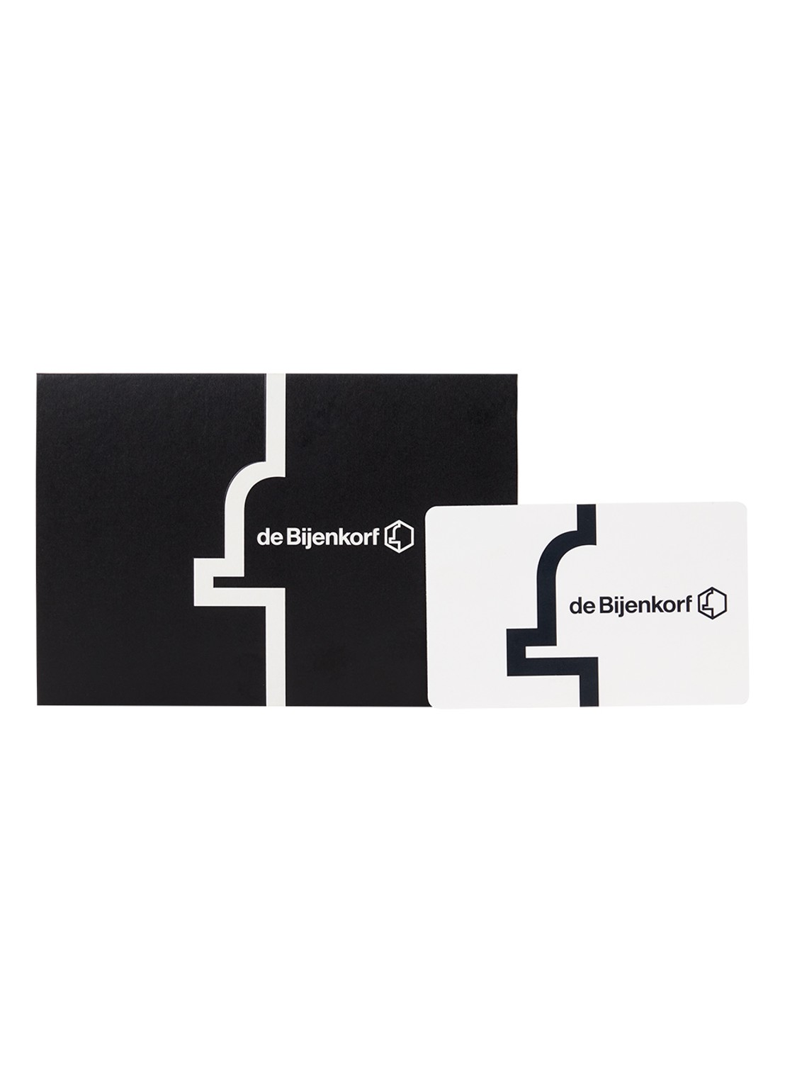 de Bijenkorf Cadeaucard - 5 tot 100 euro - voorkant wit