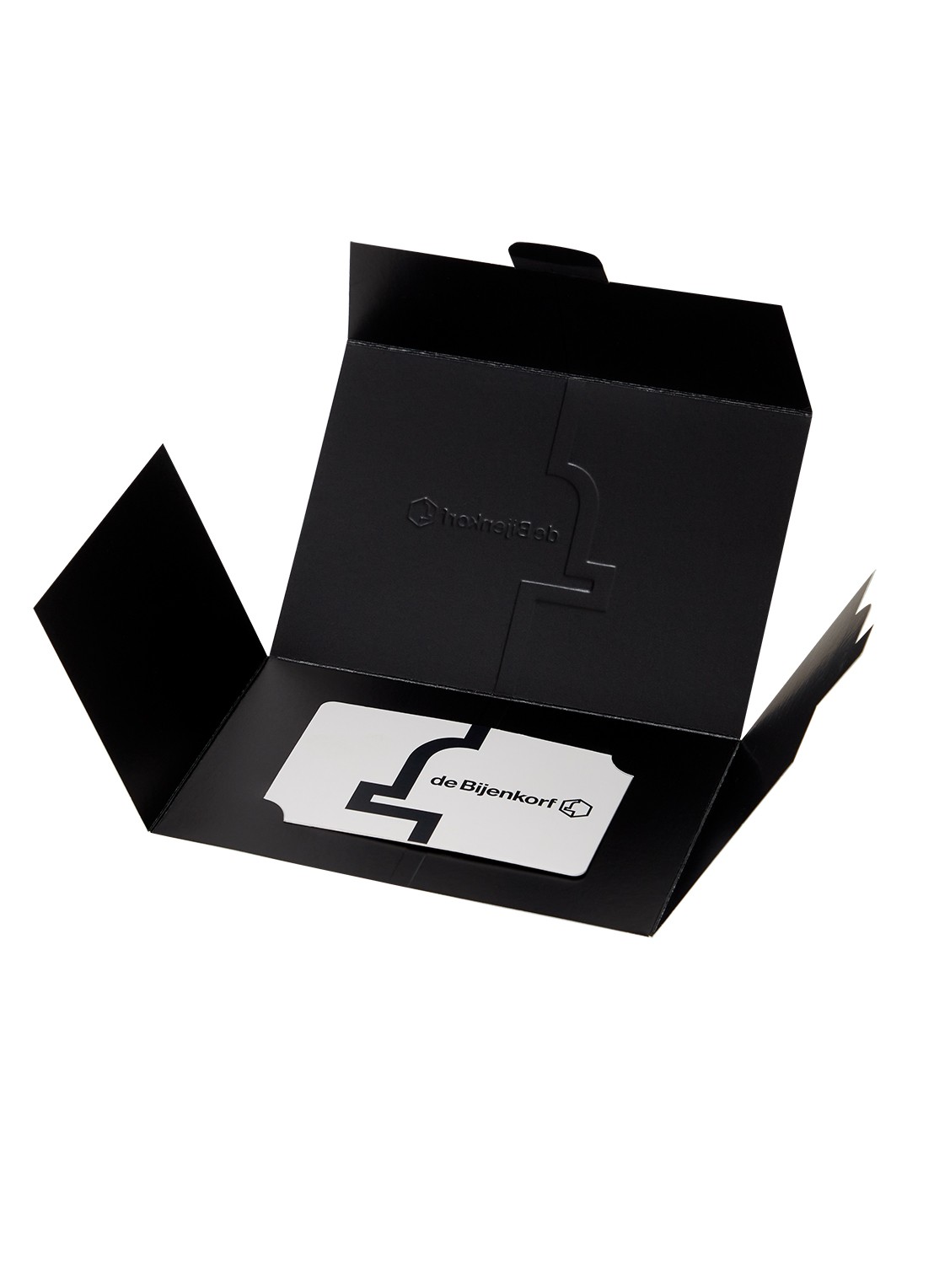 de Bijenkorf Cadeaucard - 5 tot 100 euro - voorkant 2 wit