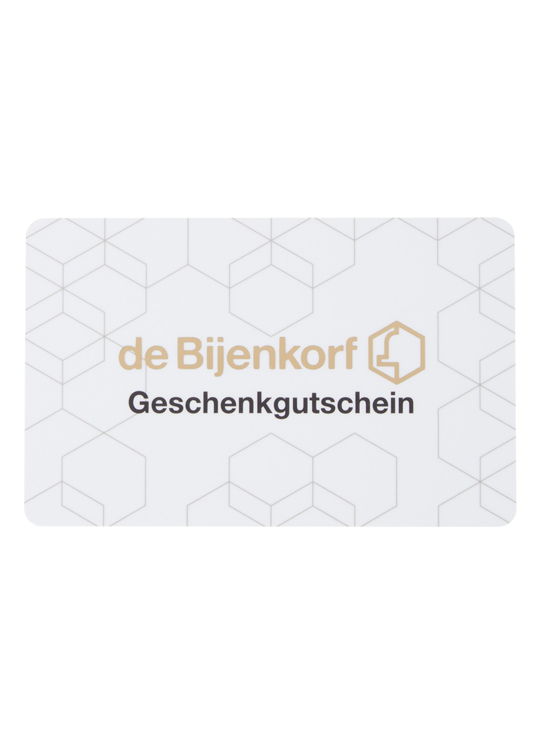 de Bijenkorf Digitaler Geschenkgutschein per E-Mail, erhältlich im Wert von €5 bis €100 - voorkant 2 wit