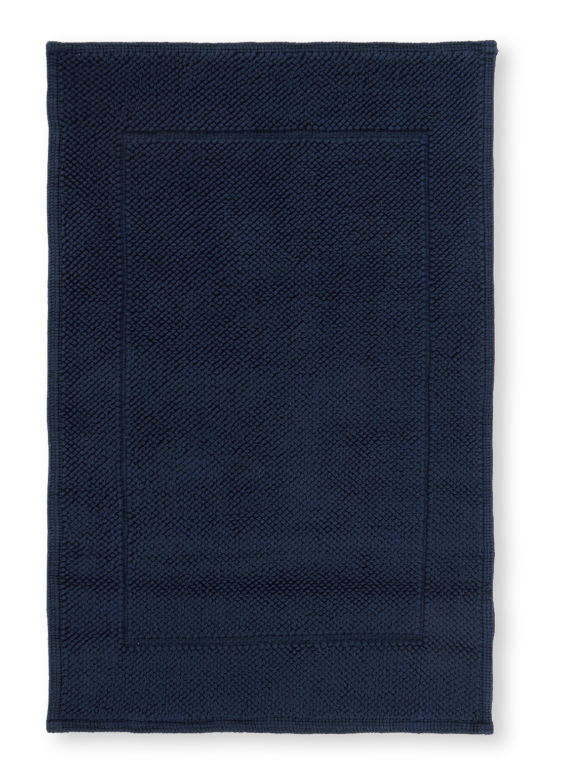 de Bijenkorf Home Badmat van  katoen  - voorkant donkerblauw