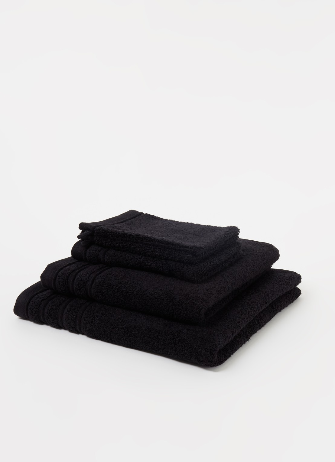 de Bijenkorf Home Evolution badhanddoek - 580 gr/m2 - 60 x 110 cm - detail 3 zwart