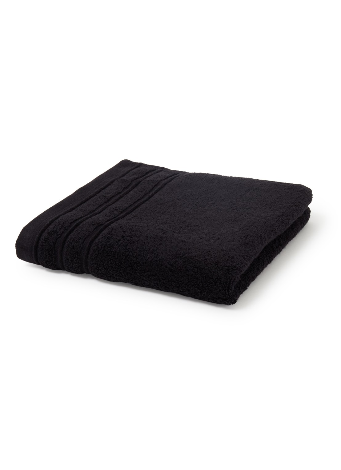 de Bijenkorf Home Evolution badhanddoek - 580 gr/m2 - 60 x 110 cm - voorkant zwart
