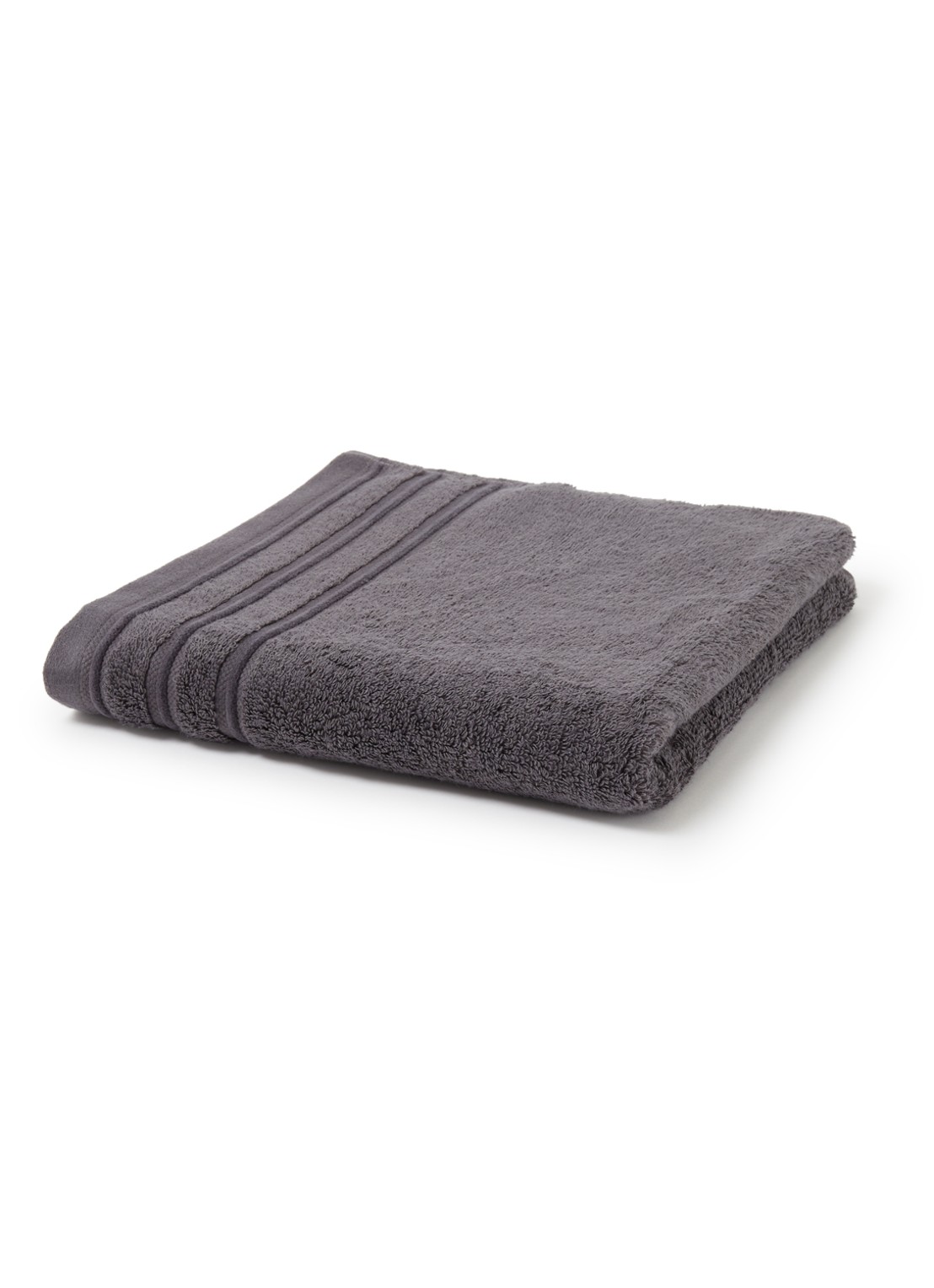 de Bijenkorf Home Evolution badhanddoek - 580 gr/m2 - 60 x 110 cm - voorkant 3 antraciet