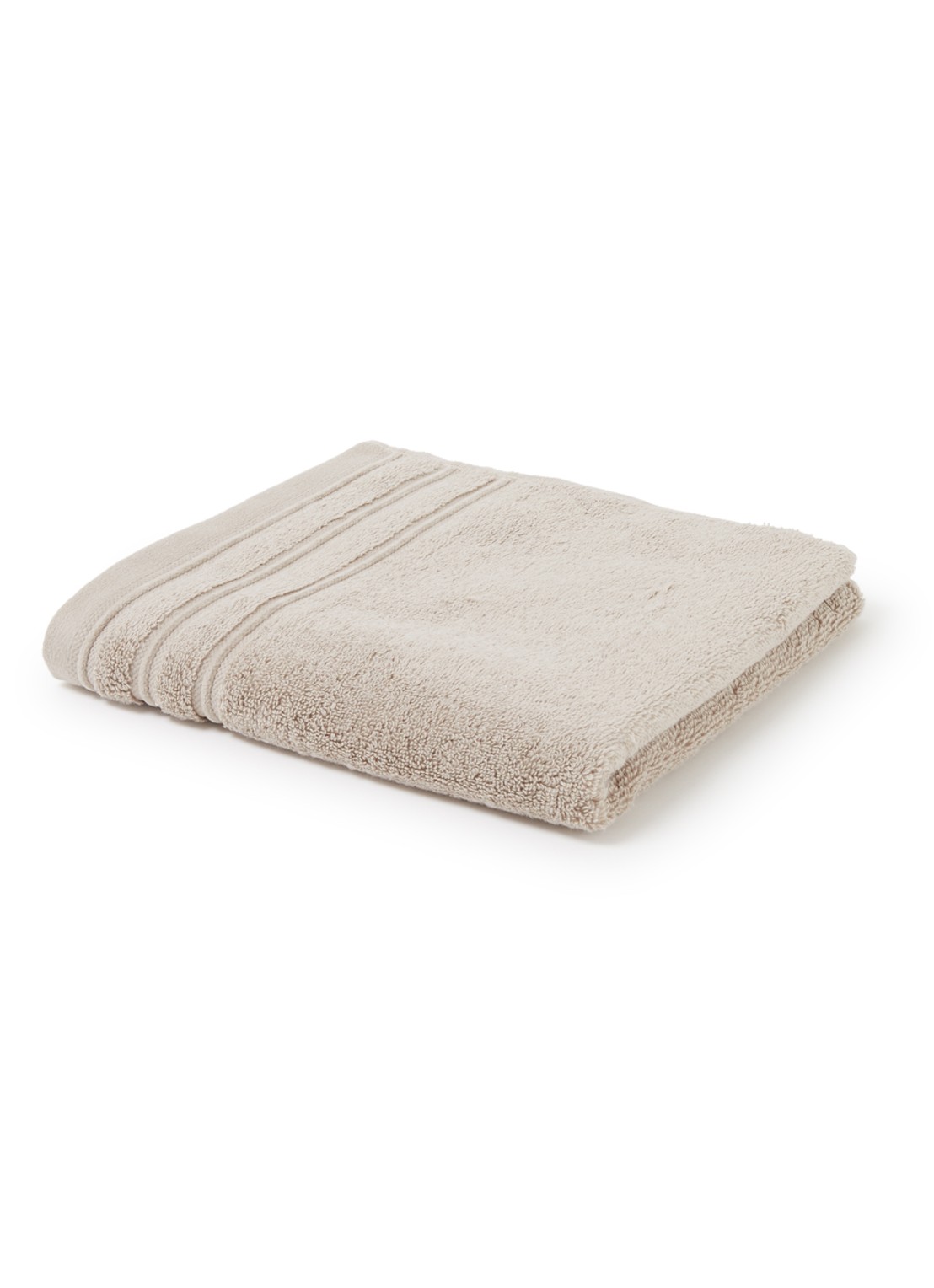 de Bijenkorf Home Evolution badhanddoek - 580 gr/m2 - 60 x 110 cm - voorkant 3 taupe