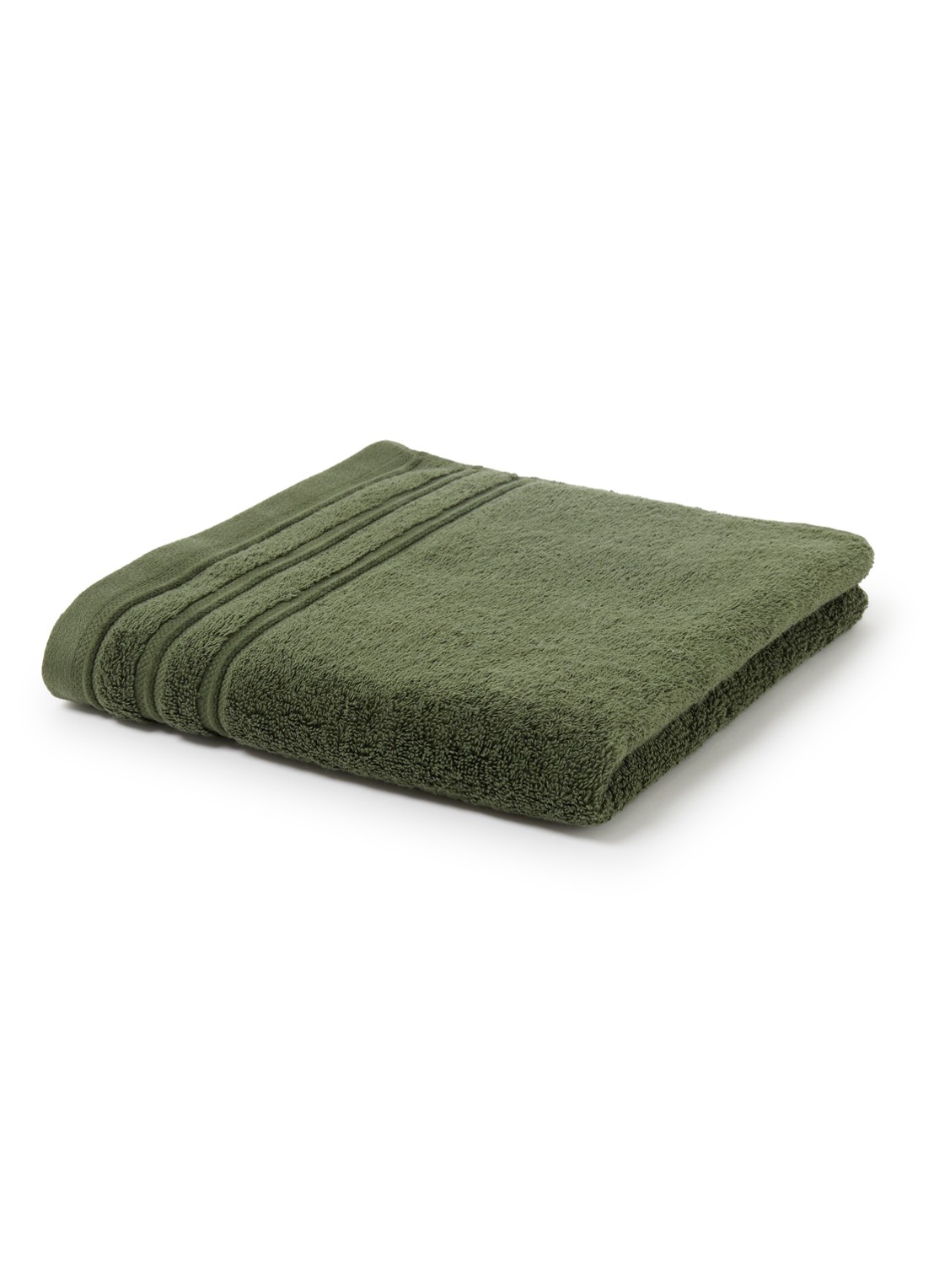 de Bijenkorf Home Evolution badhanddoek - 580 gr/m2 - 60 x 110 cm - voorkant groen