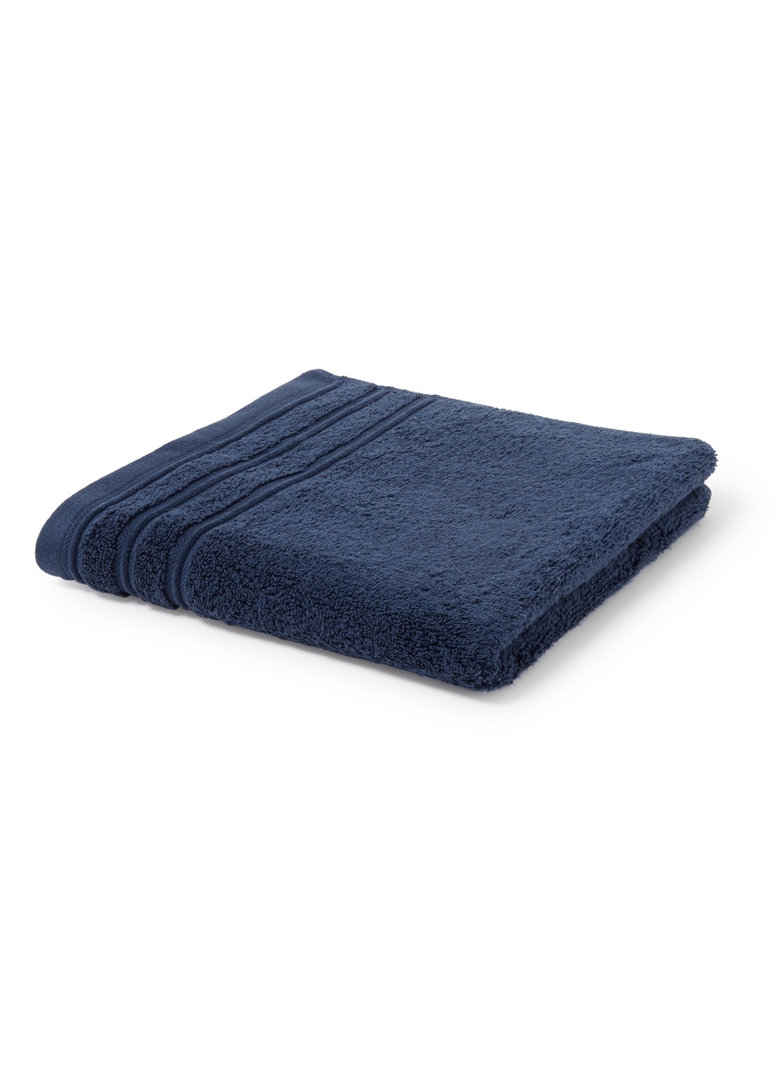 de Bijenkorf Home Evolution badhanddoek - 580 gr/m2 - 60 x 110 cm - voorkant donkerblauw