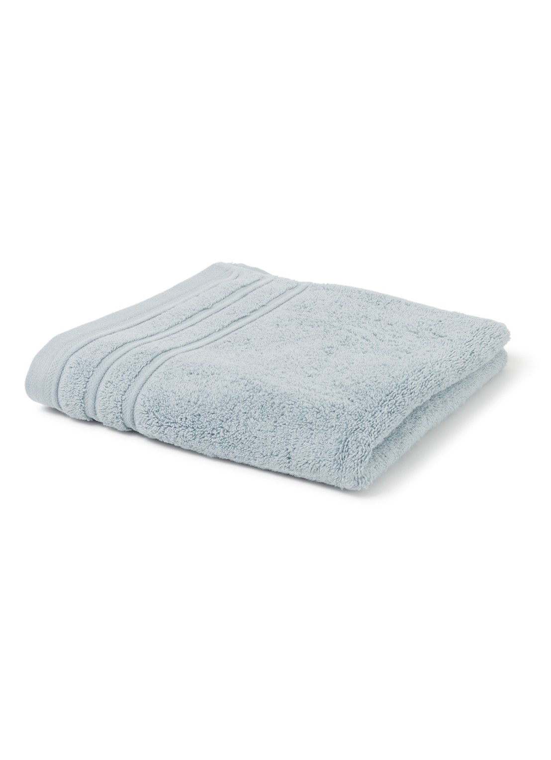de Bijenkorf Home Evolution badhanddoek - 580 gr/m2 - 60 x 110 cm - voorkant 3 lichtblauw