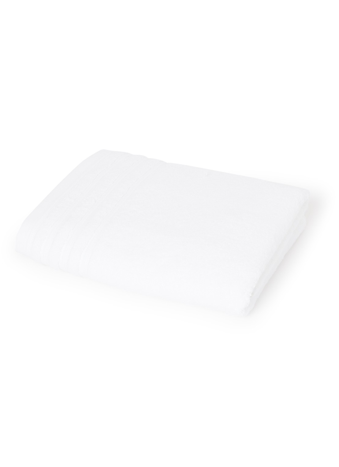de Bijenkorf Home Evolution badlaken - 580 gr/m2 - 100 x 150 cm - voorkant 2 wit