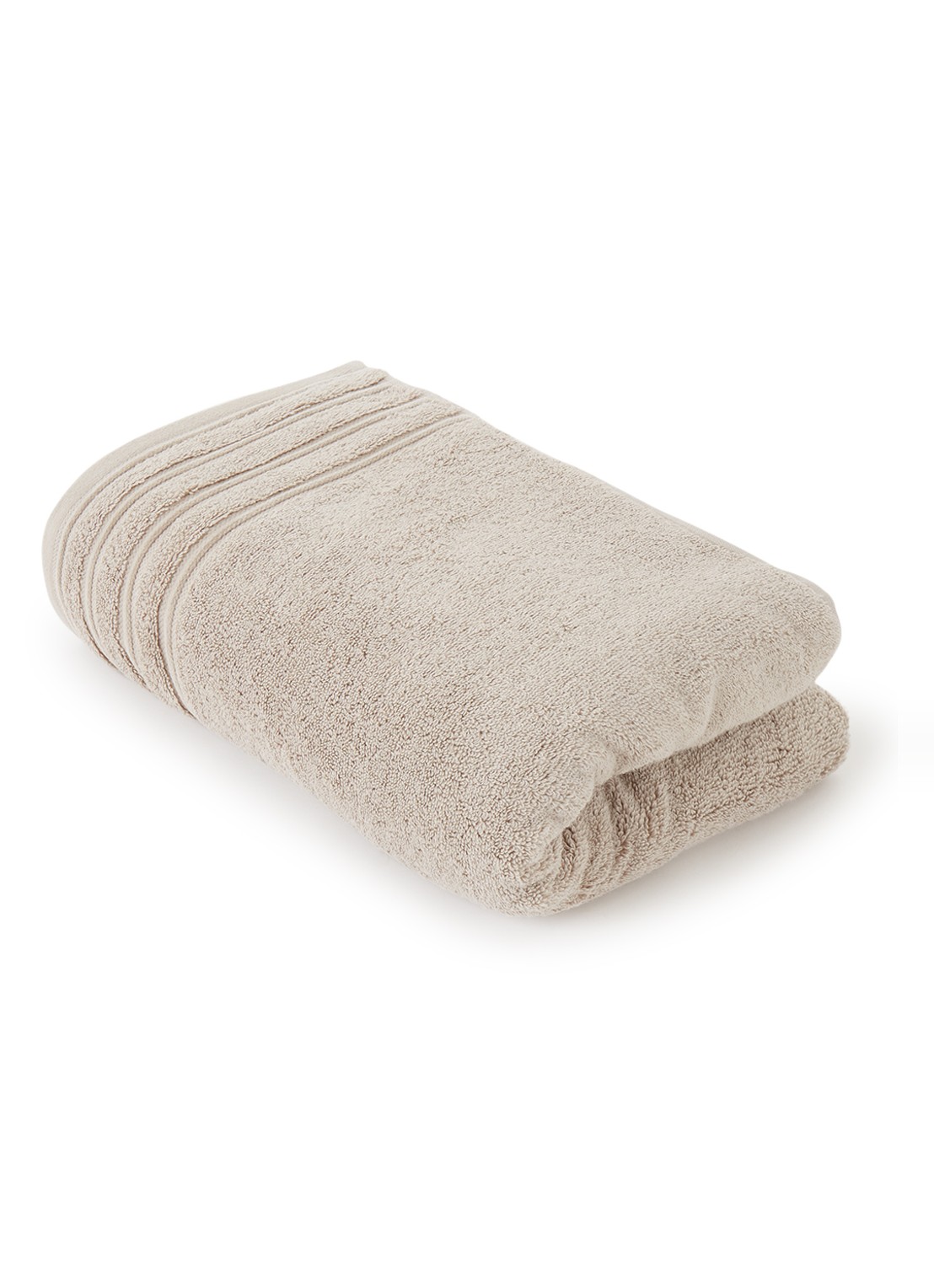 de Bijenkorf Home Evolution badlaken - 580 gr/m2 - 100 x 150 cm - voorkant taupe